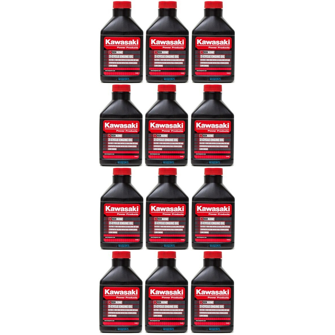 Kawasaki 12Pk 6.4Oz 501 2.5 Gallon 2 Cycle Engine Oil K-Tech Blend 99969-6084