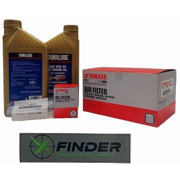 Yamaha Raptor 700/700R (2006-2024) Oil And Air Filter Change Kit Yamaha Part 4X7-13440-09-00, (2) Lub-10W40-Fs-12, 1S3-14451-01-00