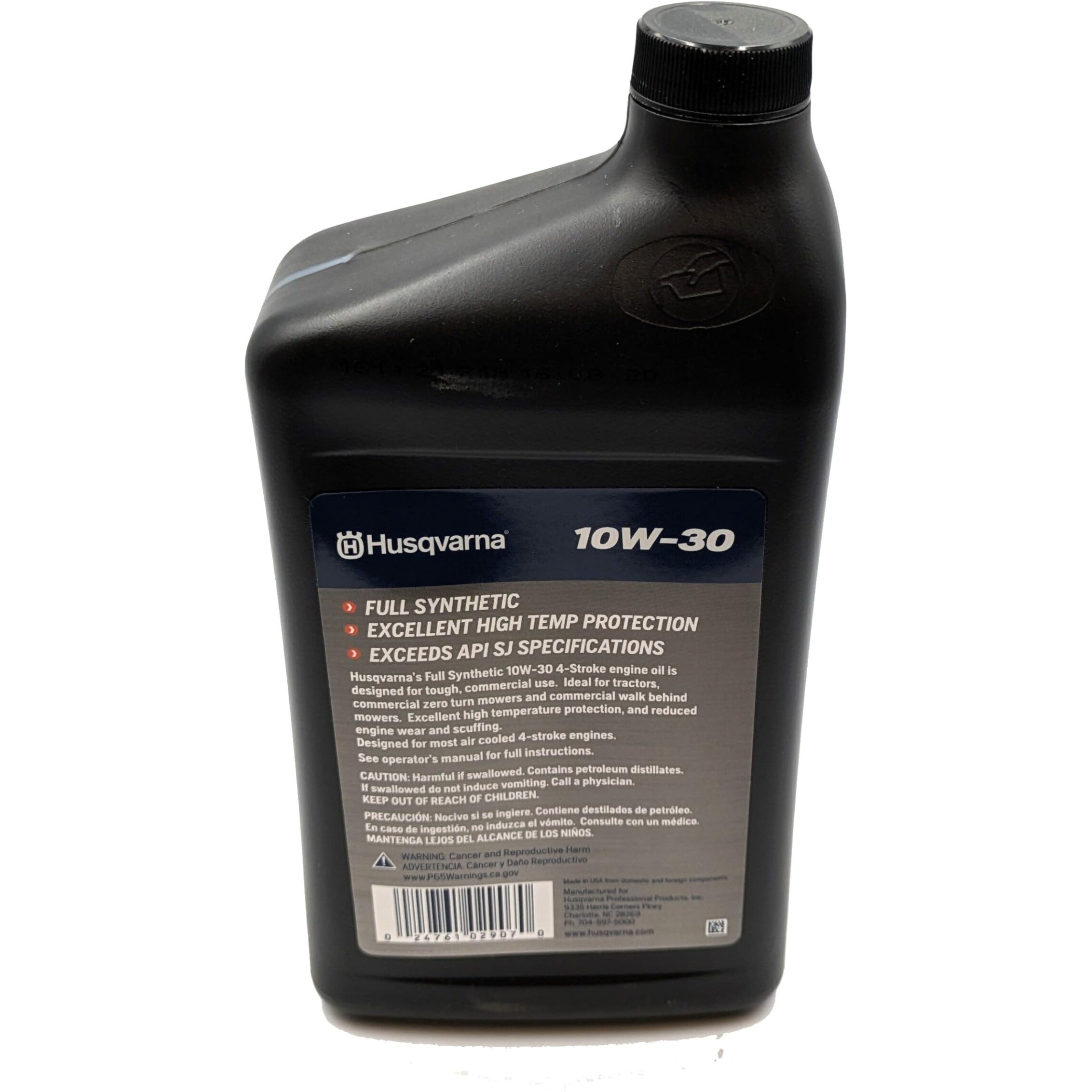 Husqvarna Sae 10W-30 Full Synthetic 4-Stroke Engine Oil Quart 593153501