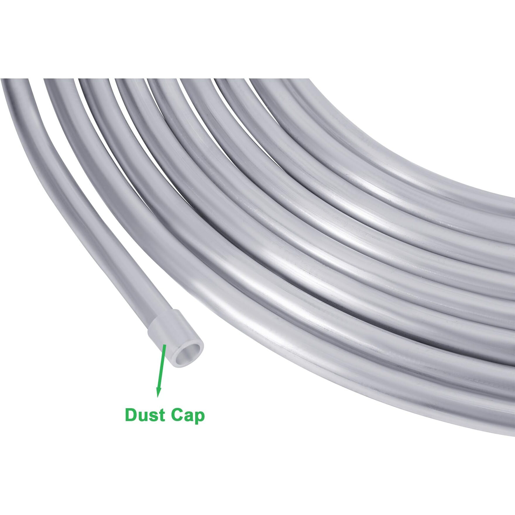 1/4 Metal Fuel Line,1/4"" Od Aluminium Coiled Tubing Hard Tube For Refrigeration Tubing, Automotive Oil Pipe,Brake Line, Metal Gas Line, 25Ft (1/4"" Od 25Ft)