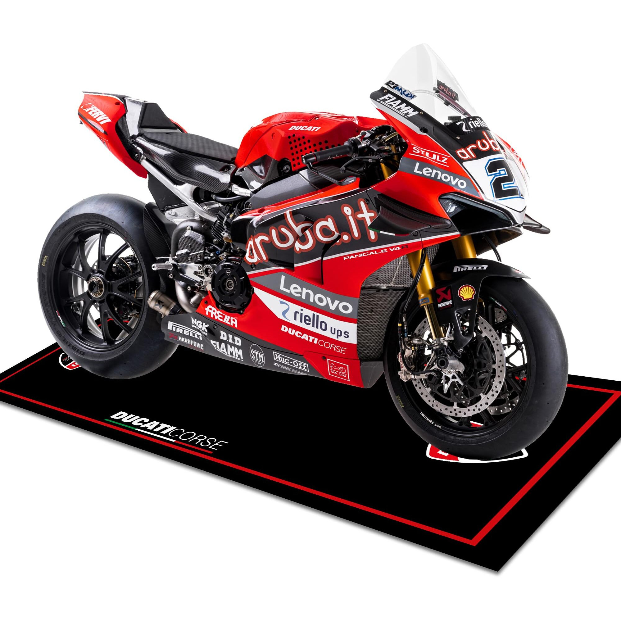 Motorcycle Mat For Garage 79X31 Inches Pit Garage Floor Mat Oil Absorbent Pad Pvc Rubber Backing Layer Protects Floor From Spills, Drips, Splashes And Stains Washable - Ducati