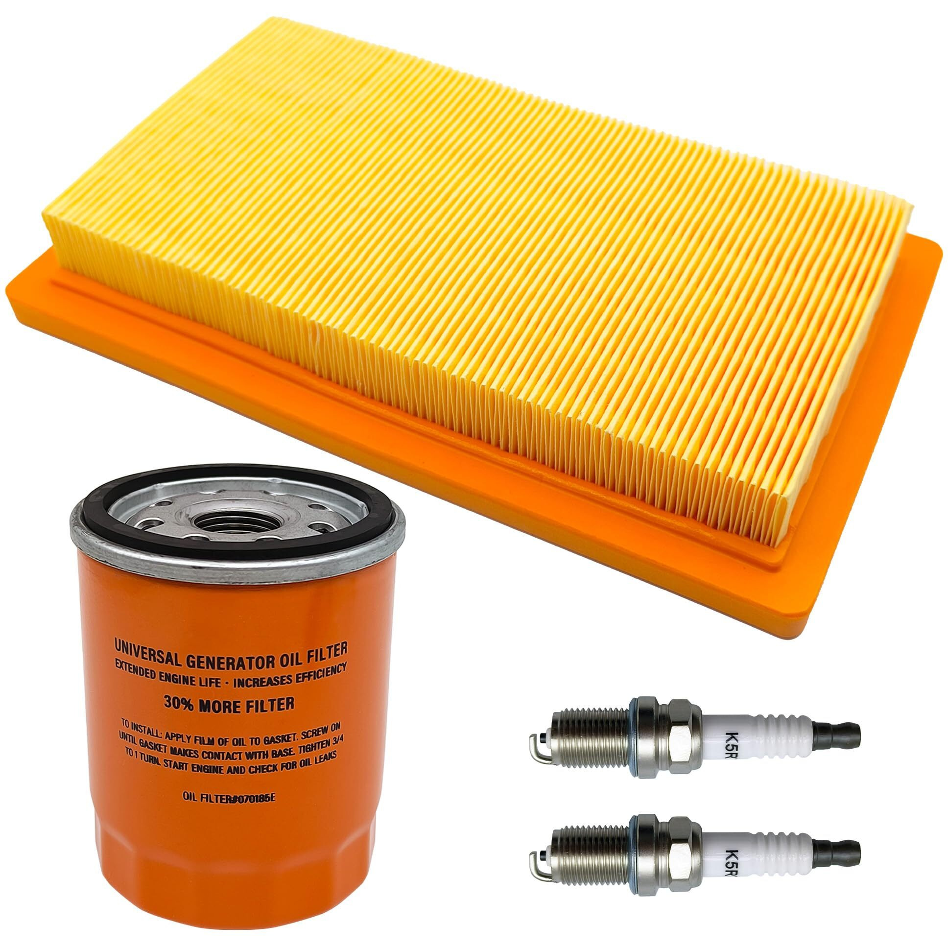 Ygq 6485 Maintenance Kit Replacement Oil Air Filter For Generac 0J8478S 070185Es Fits Most 16 To 26 Kw Air Cooled Generators 20Kw And 22Kw Standby Generators With 999Cc Engine