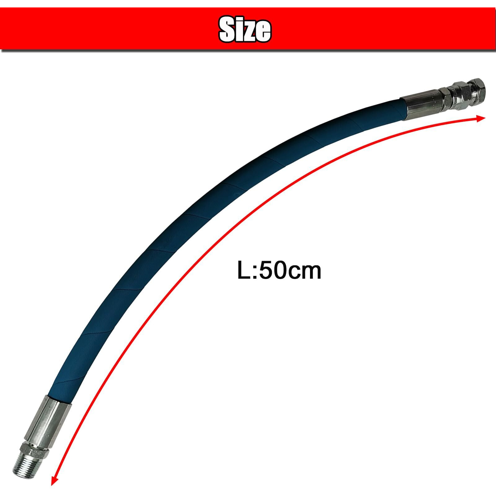 Shooshine Engine Drain Port Oil Changing Hose, 3/8"" Npt Adapter, High-Temperature 300F, 700 Psi, 20"" Length, Replacement For Stan1438 1723165Sm 116-4924