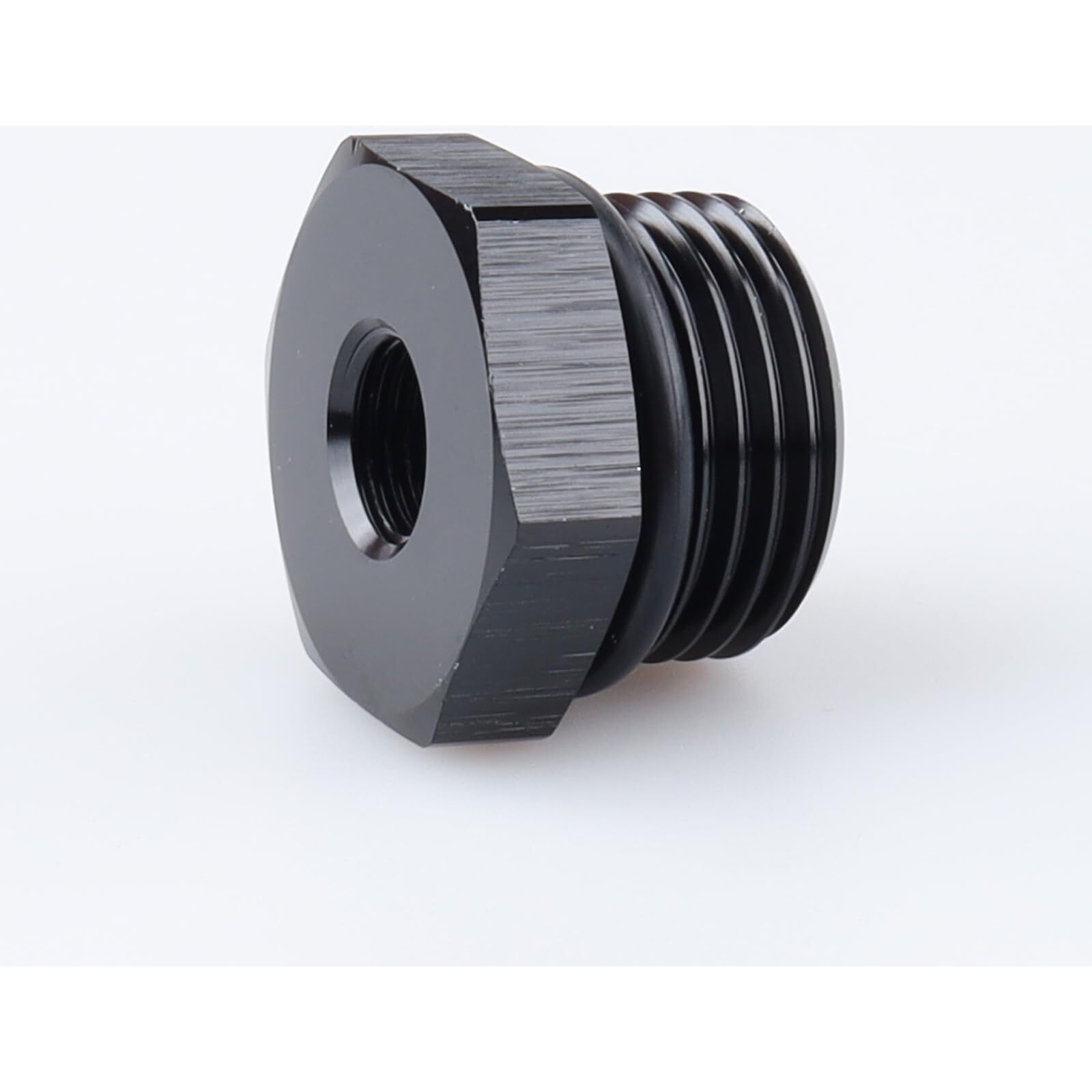 Ac Performance Female 1/8"" Npt To -10 Orb Male Oil Fuel Fitting Hollow Reducer Adapter Aluminum Black