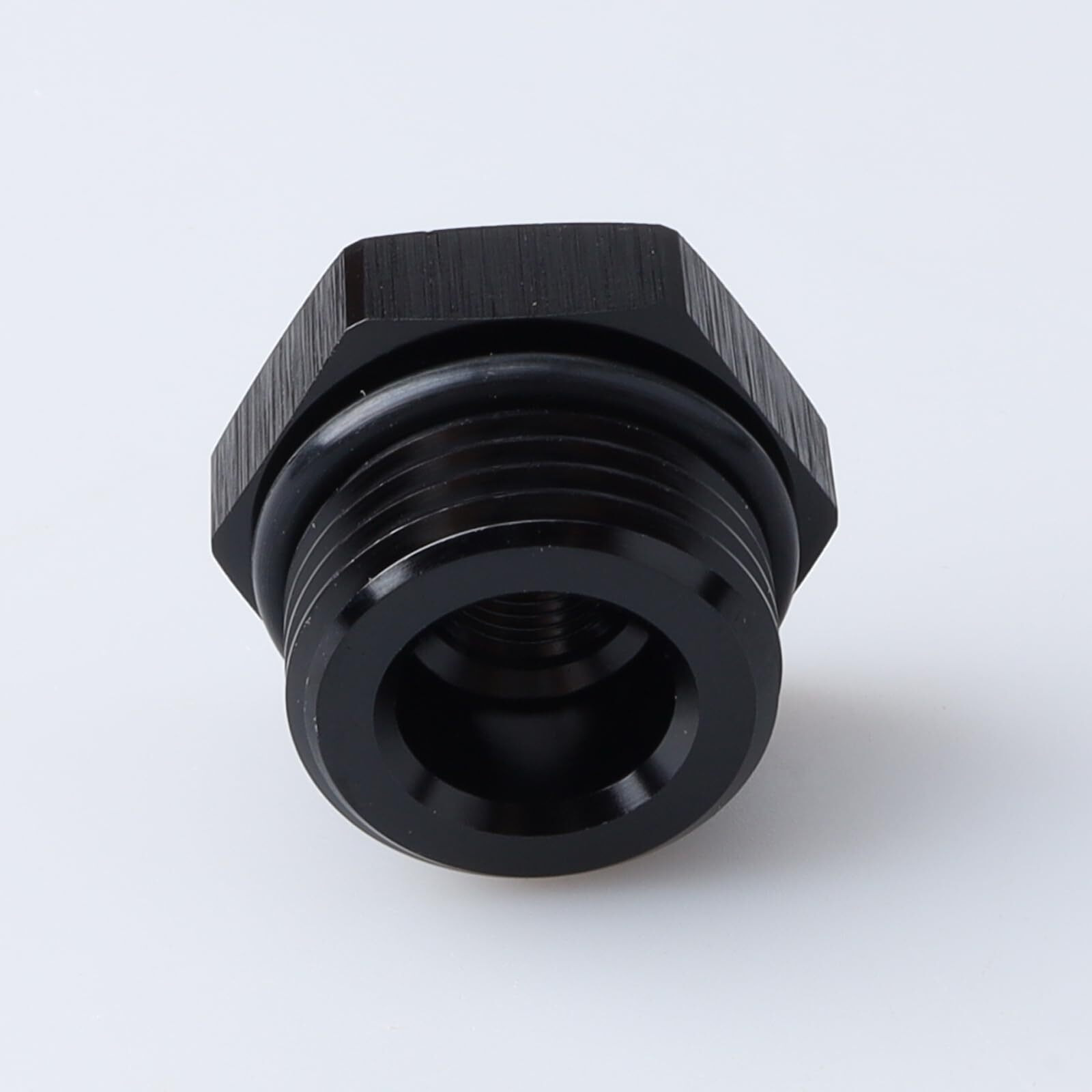 Ac Performance Female 1/8"" Npt To -10 Orb Male Oil Fuel Fitting Hollow Reducer Adapter Aluminum Black