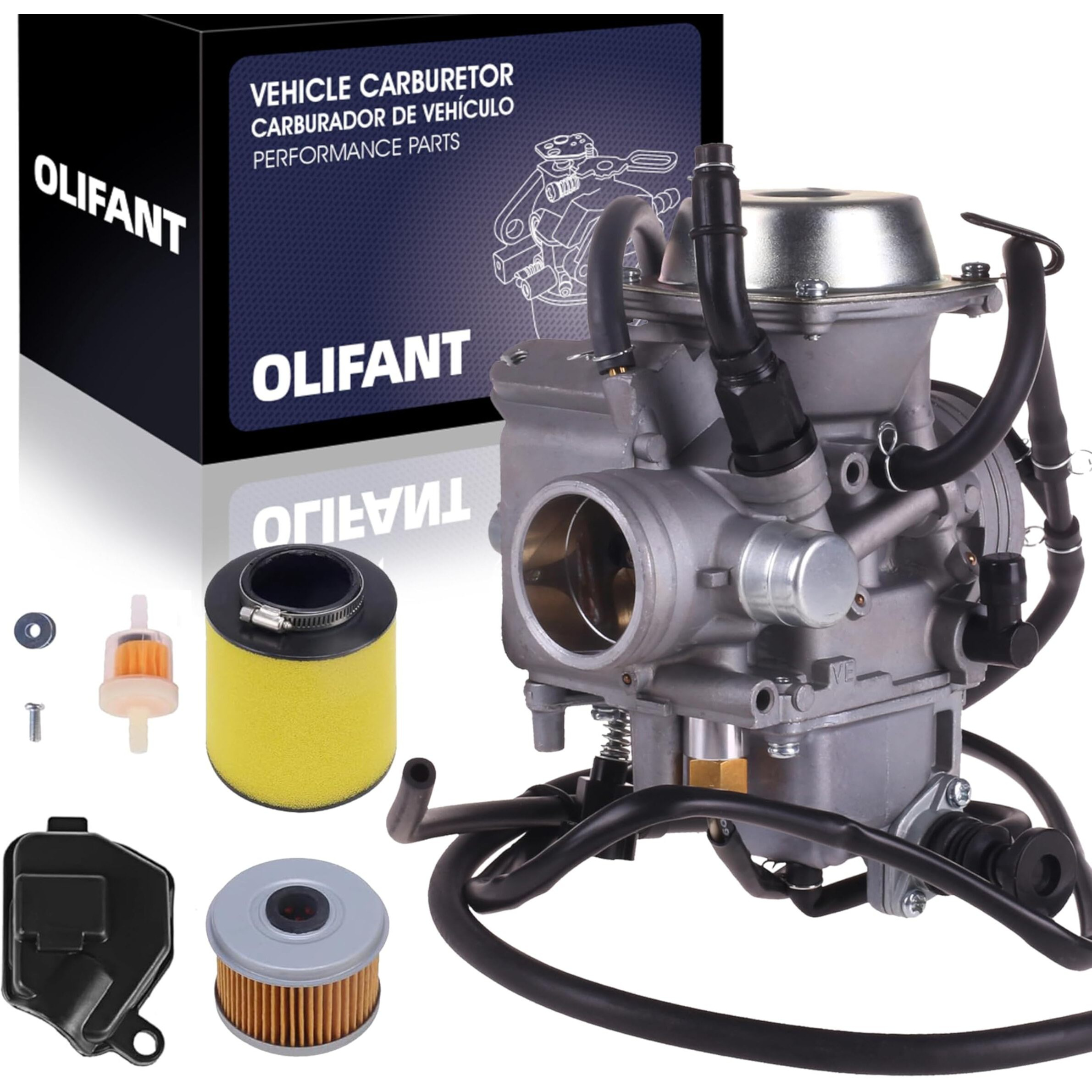 Carburetor For Honda Rancher 350 Trx350 2000-2006 Trx350Fe Trx350Fm Trx350Tm Trx350Te Trx350Es With Air Filter Oil Filter