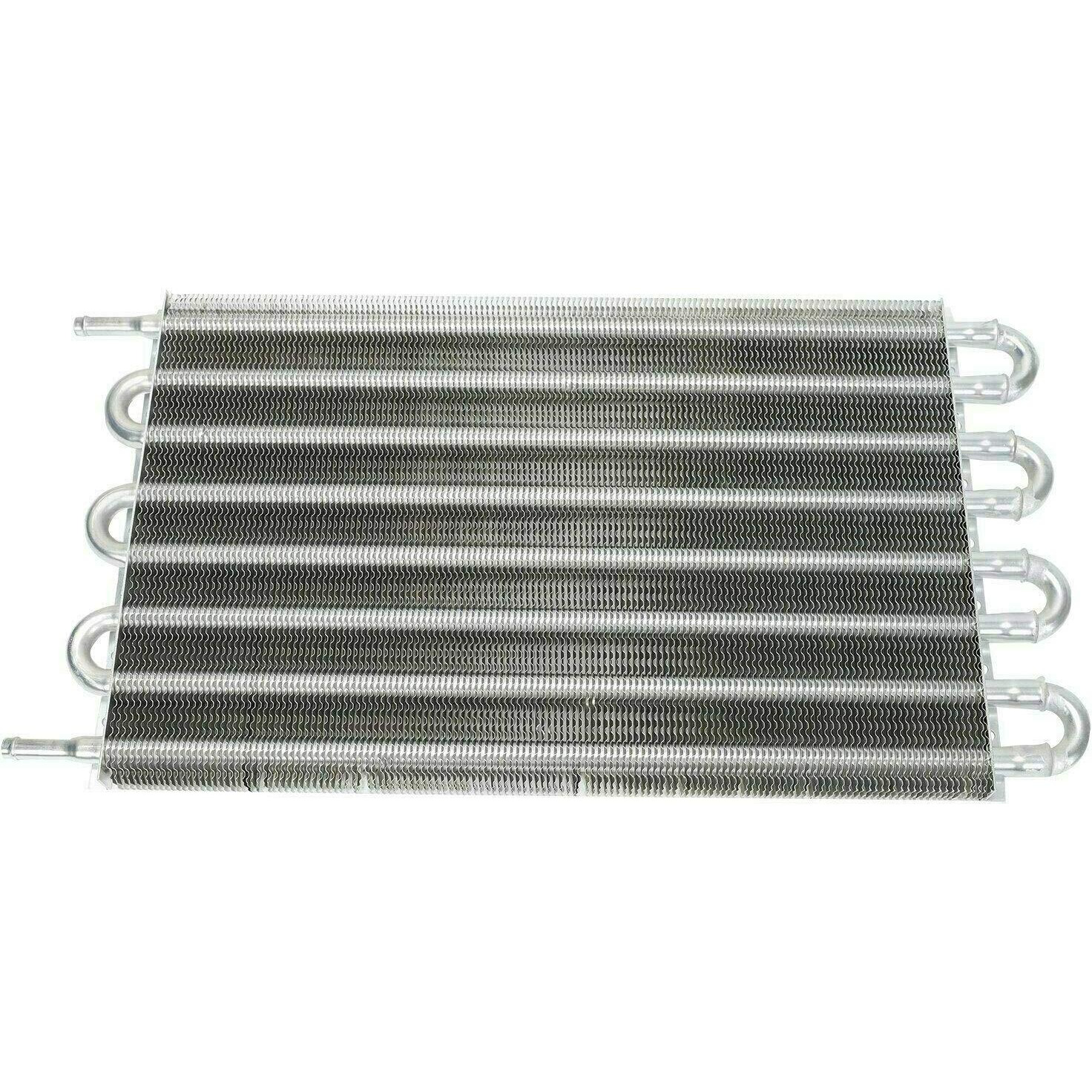 Magqoo 8 Row Tube And Fin Transmission Cooler High Performance Aluminium Oil Cooler Kit W/ 10"" Radiator Cooling Fan Universal