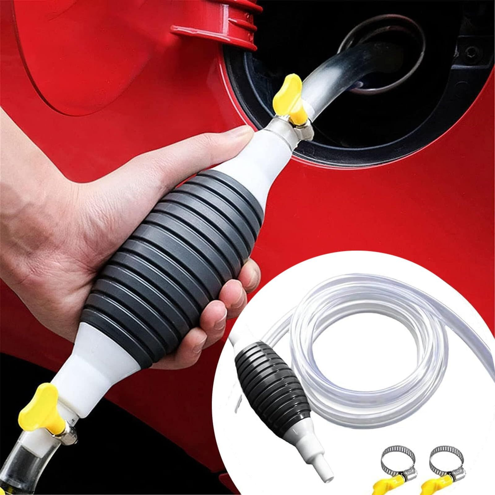 Generic Multifunction Liquid Sucker Pump, 2024 New Manual Fuel Transfer Pump, Portable Manual Siphon Pump For Gas Gasoline Oil Fuel Petrol Diesel Fluid Water Fish Tank, 240621-Hxb
