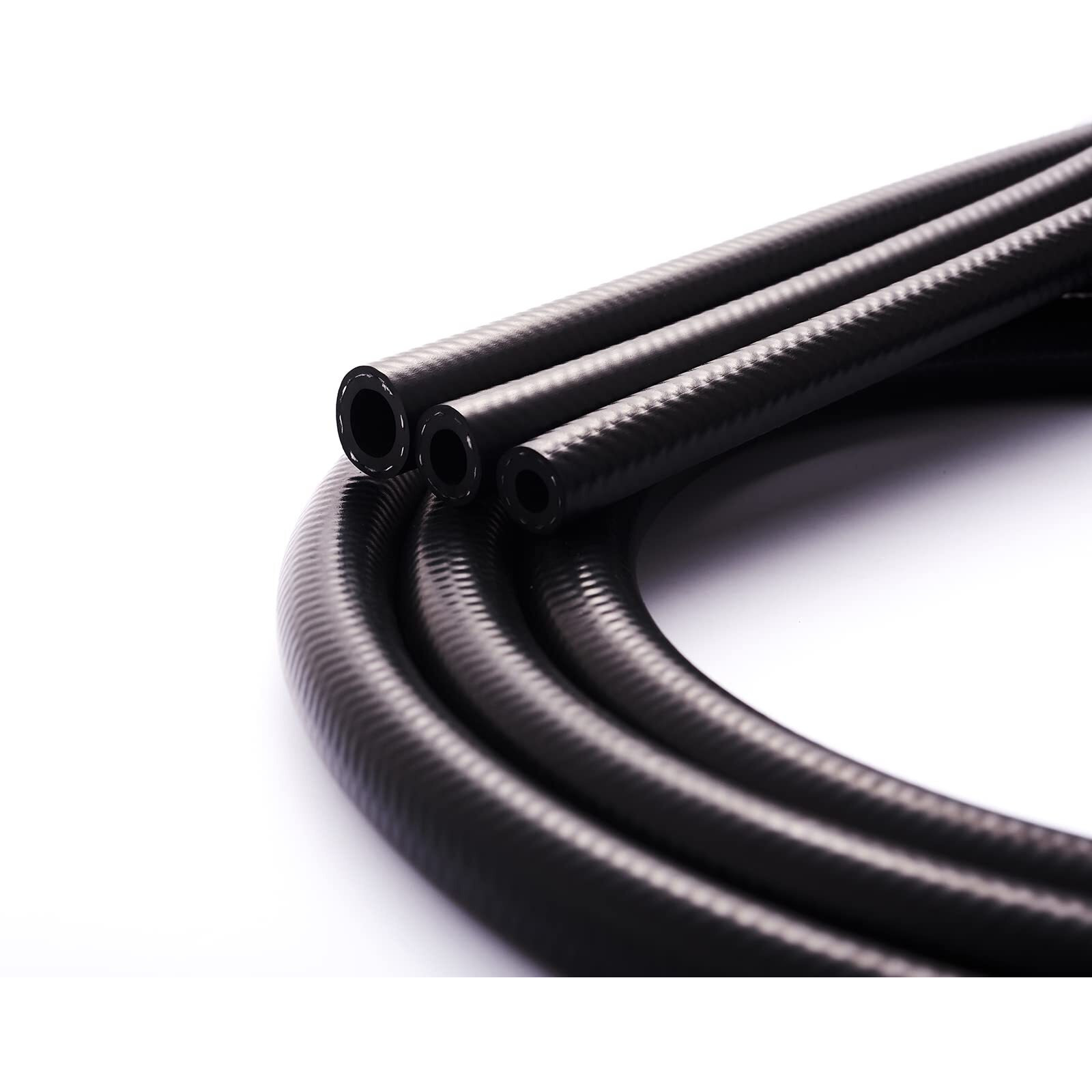 Kdp Nbr Fuel Line Hose 5/16""(8Mm) 25Ft Push On Oil Hose,8Mm Id 15.9Mm Od 3Mm Wall 1-Ply Nylon Reinforced Sae J30R10 07 Standard