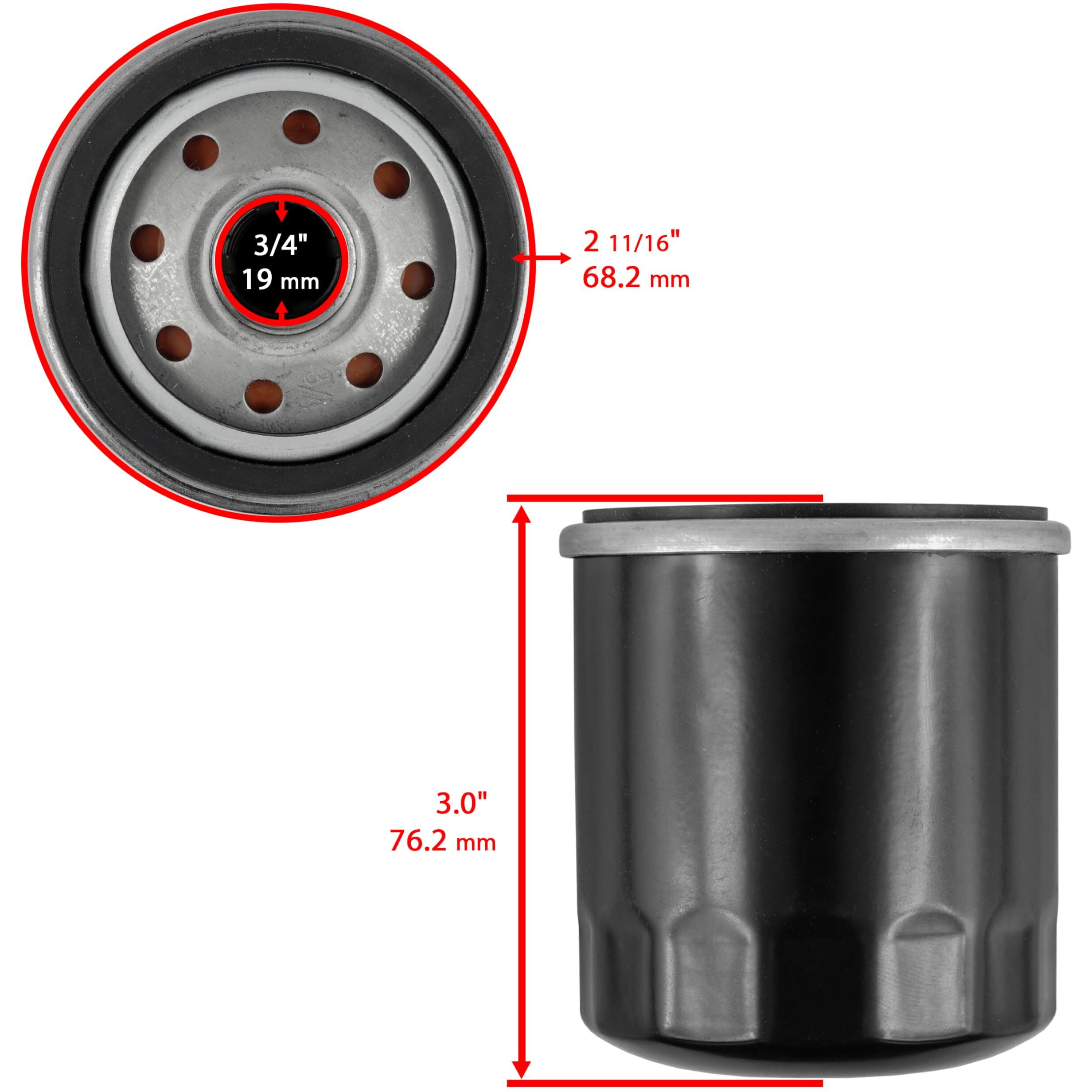 Caltric Oil Filter Compatible With John Deere X300 X304 X320 X324 X340 X360 X465 X475 X485 Am107423
