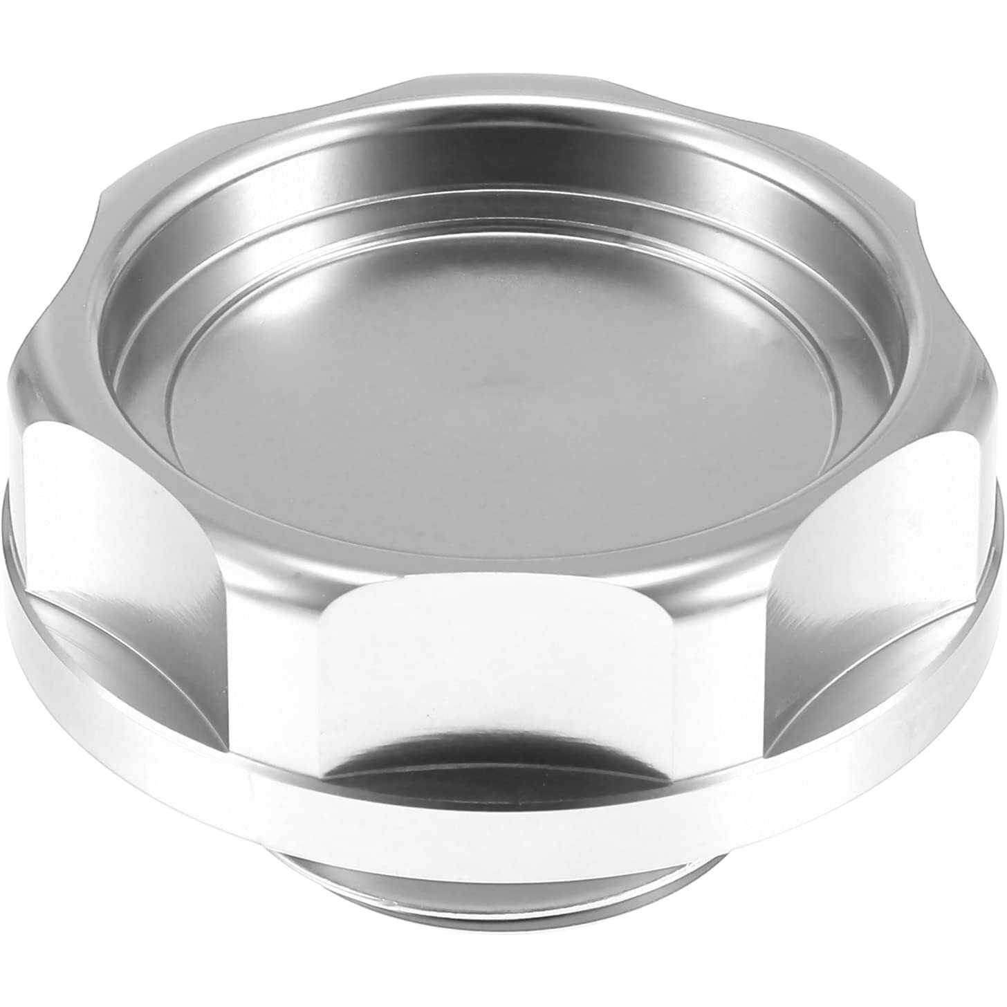 A Absopro Car Oil Filler Cap Engine Modified Tank Cover For Honda Engine B Series For Honda Engine D Series Silver Tone