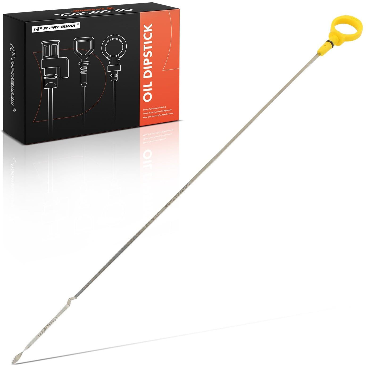 A-Premium 3.5L 6 Cyl Engine Oil Dipstick Compatible With Dodge Journey 2009-2010, Avenger 2008-2010 & Chrysler Sebring 2007-2010, Engine Oil Measuring Rod Dip Stick