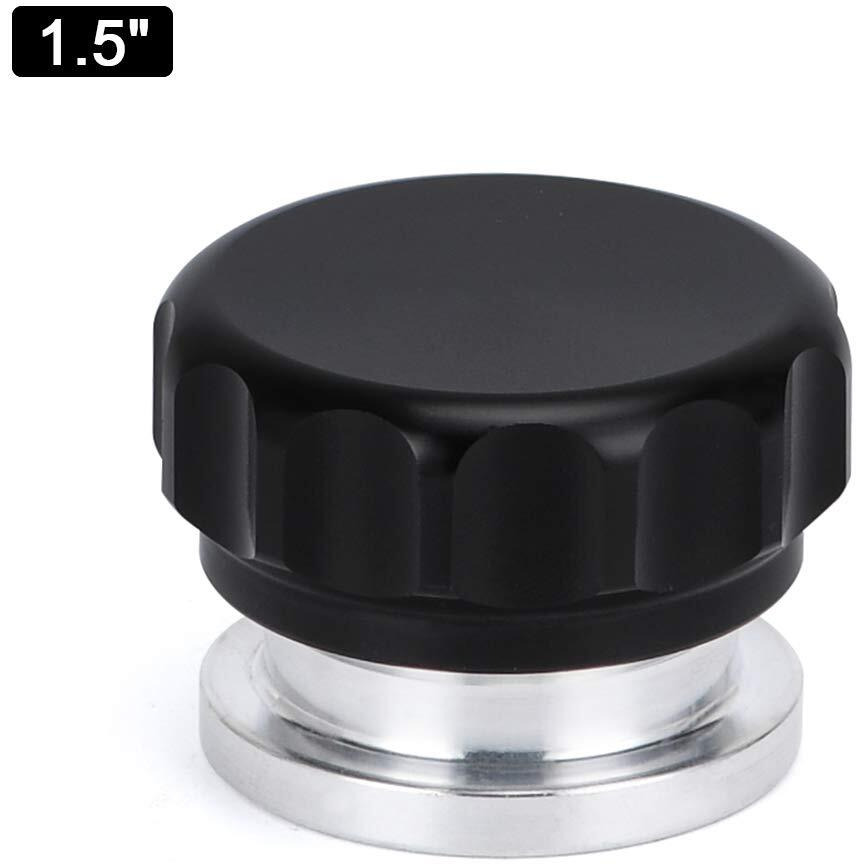 Ptnhz Od 1.5"" 38Mm Aluminum Alloy Weld Billet On Filler Neck Cap Oil Fuel Water Tank Black