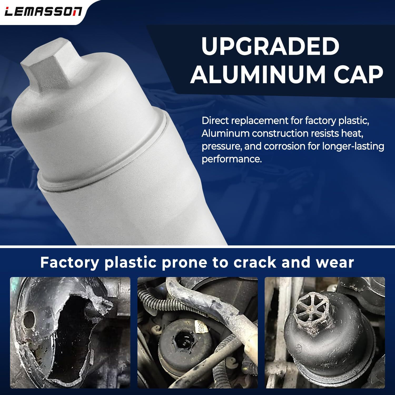 926-959 Upgrade Aluminum Engine Oil Cooler Oil Filter Housing For 2017-2018 Jeep Wrangler Grand Cherokee Dodge Challenger Charger Journey Caravan Durango Chrysler 300 200 Town Country Ram 3.6L 926-876