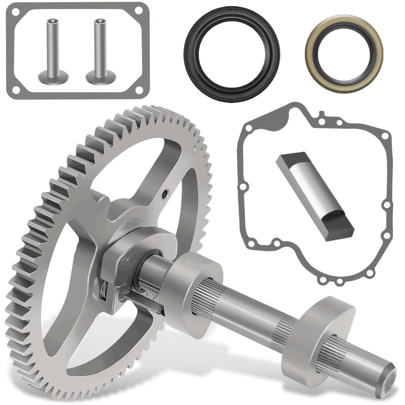 84005207 793880 Camshaft Kit For B&S 4 Cycle Small Engine Camshaft 793583 792681 791942 795102, Package With 697110 Crankcase Gasket 690564 Valve Tappet 795387 Oil Seal, Fastening Screws.
