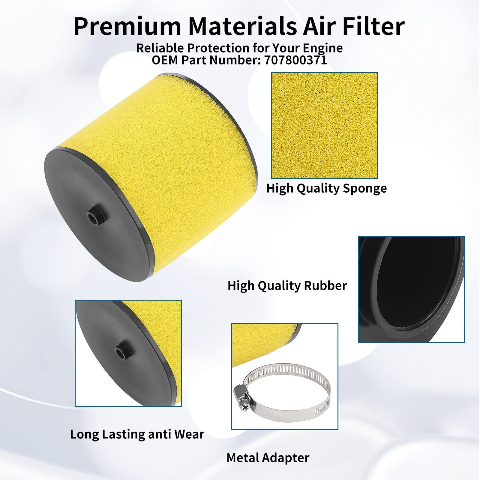 Jcklw Air Filter 17254-Hm8-000 Oil Filter Spark Plug Tune Up Kit Fits For Honda Recon 250 Trx250 Trx250Te Trx250Tm / Trx250Ex Trx250X Sportrax 17254-Hm8-000