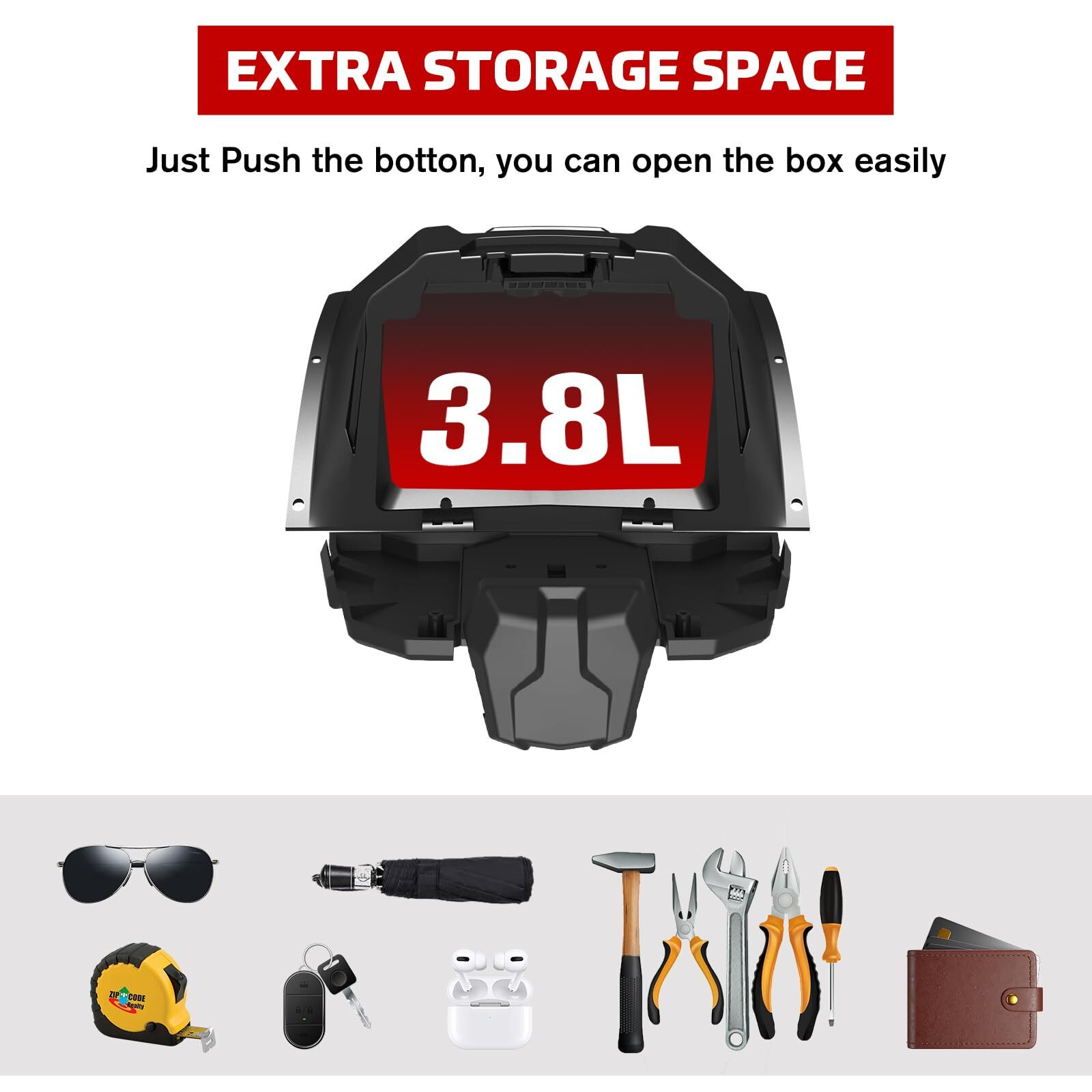 Xutvotor Tablet Phone Holder For 2024 Polaris Xpedition Xp/Adv, Electric Device Gps Mount Storage Box Adjustable Navigation Tablet Holder For Polaris Xpedition Xp/Xp 5/Adv/Adv 5 2024+ Accessories