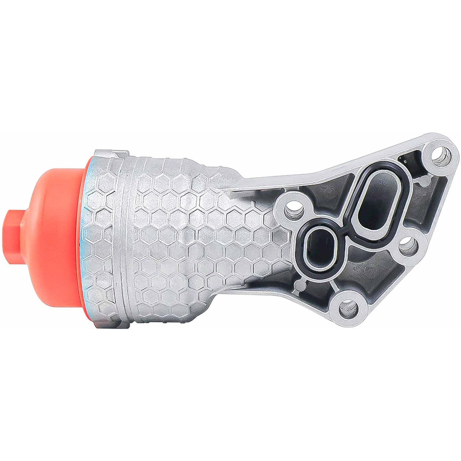 26300-3Laa0 Oil Filter Complete Assembly Aluminum Fits Hyundai Palisade 20-24 Genesis G80 17-20 Fits Kia Cadenza Sedona Sorento 17-21 Telluride 20-24 Oil Filter (Orange, Pa66 Plastic Cap)