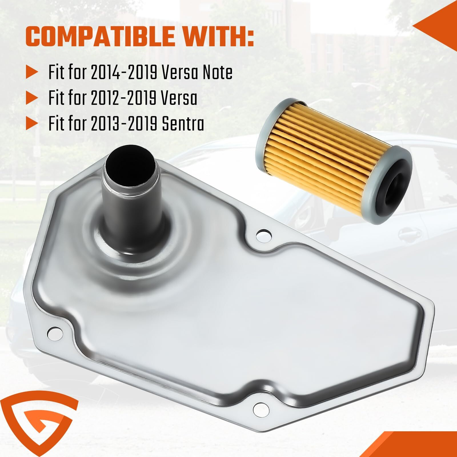 Re0F11A Cvt Transmission Filter & Oil Pan Gasket Kit Compatible With Nissan Versa Sentra Versa Note 2012-2019 Replaces 33010-Jf015 31726-28X0A 31726-3Jx0A 19318012