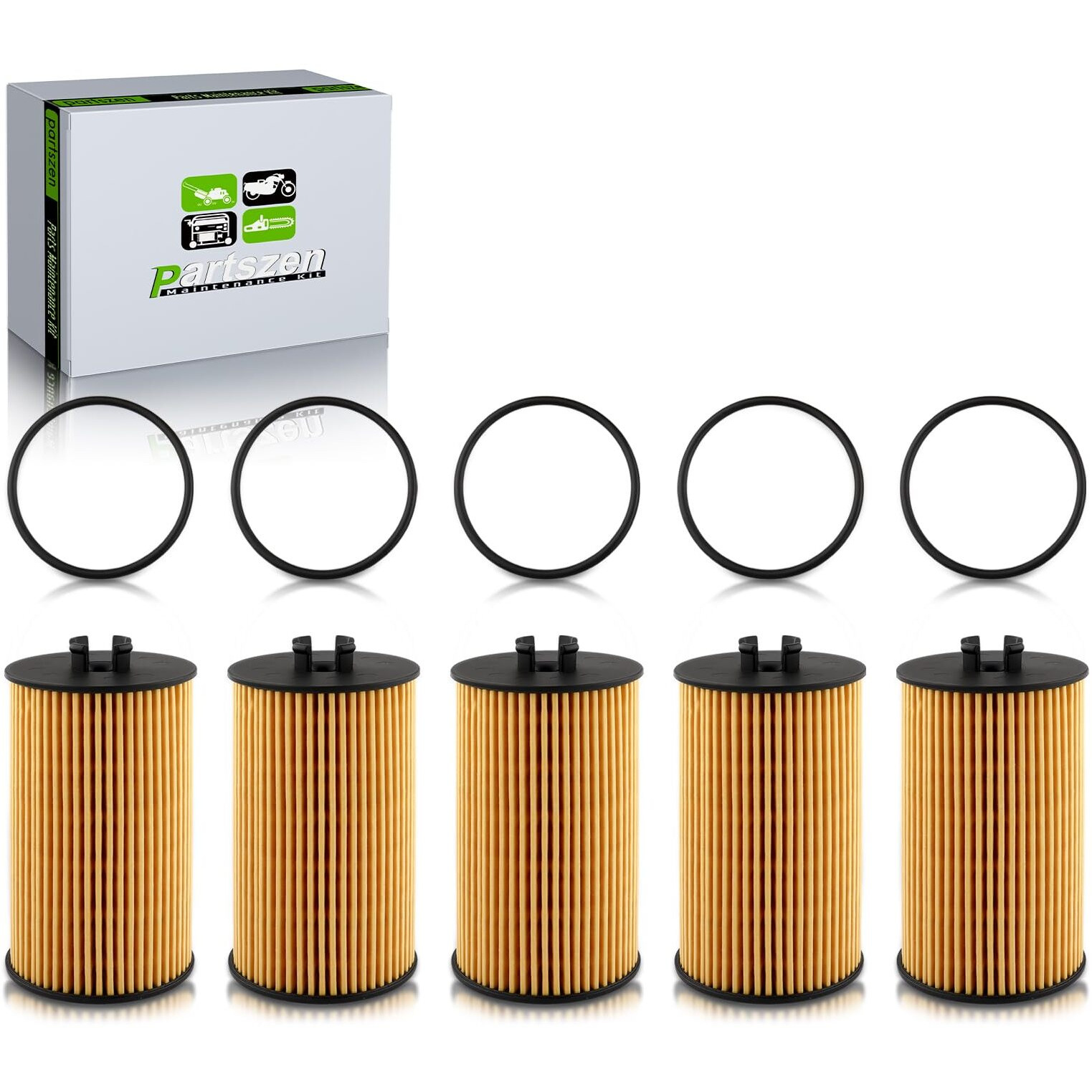 Partszen 55353324 Oil Filter With Gasket For Buick Encore For Chevrolet Aveo Cruze Sonic Trax For Pontiac G3 For Saturn Astra 2008-2019
