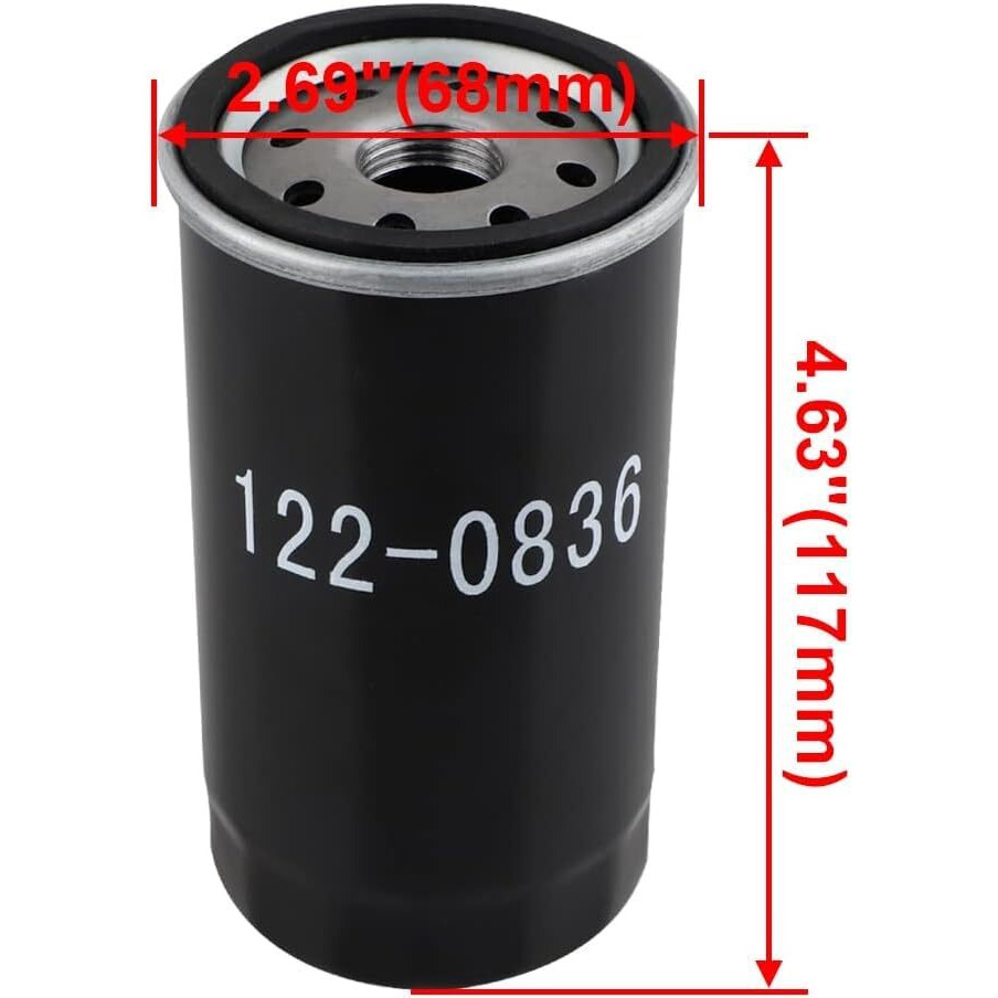 Huswell 122-0836 Oil Filter 1403116 Air Filter For Cummins Onan Rv Qg 5500/7000 Series Hgjaa Hgjab Hgjac Spin-On Replaces 01220836 B7238 Ph2875 Ph10027 Oil Change Kit