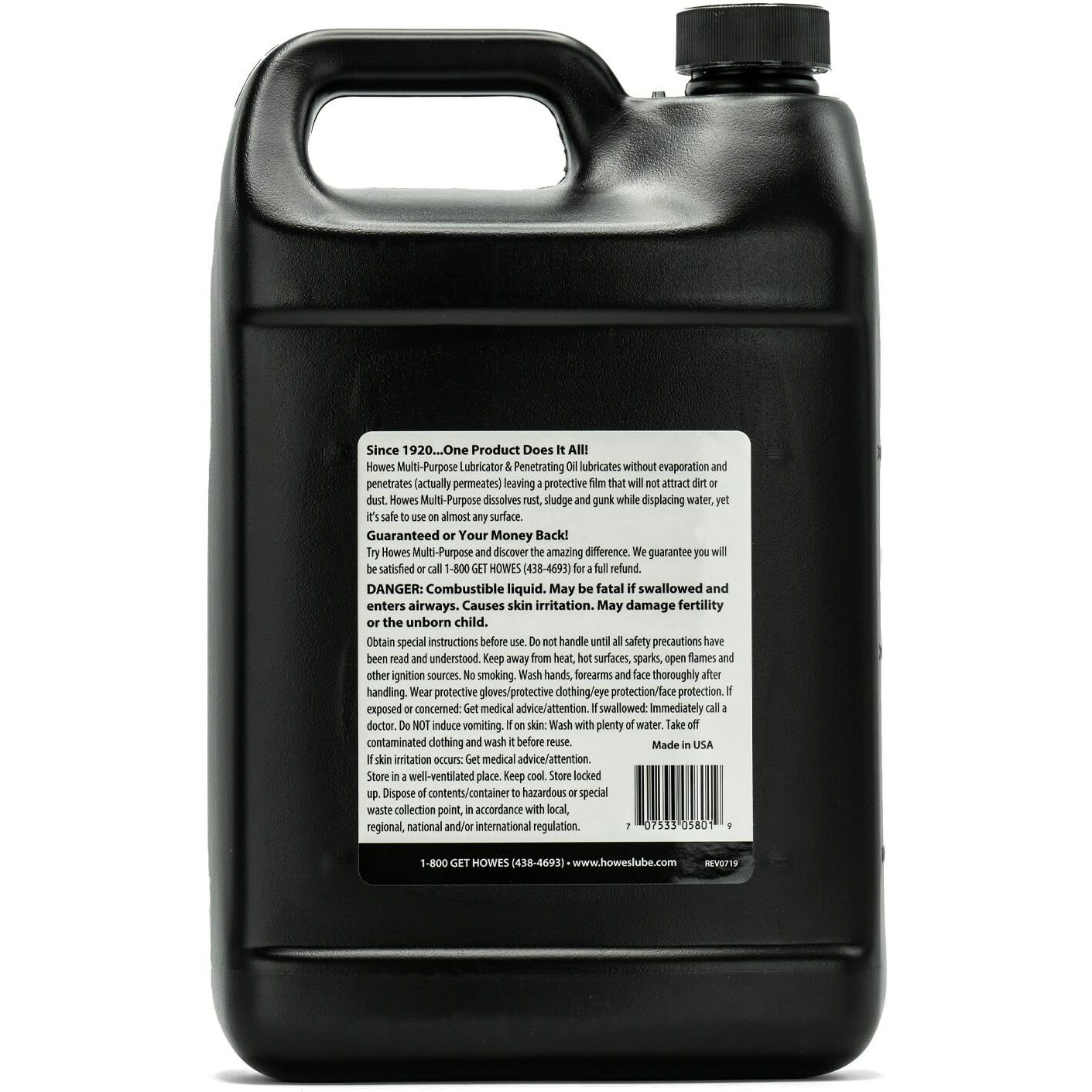 Howes Multi-Purpose 1 Gallon Lubricator And Penetrating Oil Casepack (Four 1-Gallon Bottles)