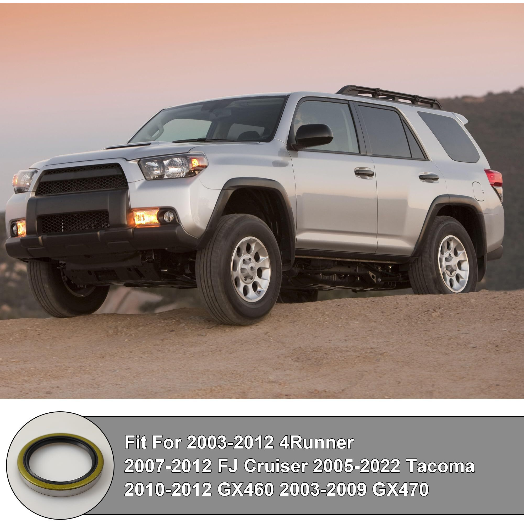 Yojunauto 90310-58003 Rear Axle Shaft Oil Seal Fit For Toyota 2005-2019 Tacoma 2003-2011 4Runner 2007-2012 Fj Cruiser (Left Right Rear)