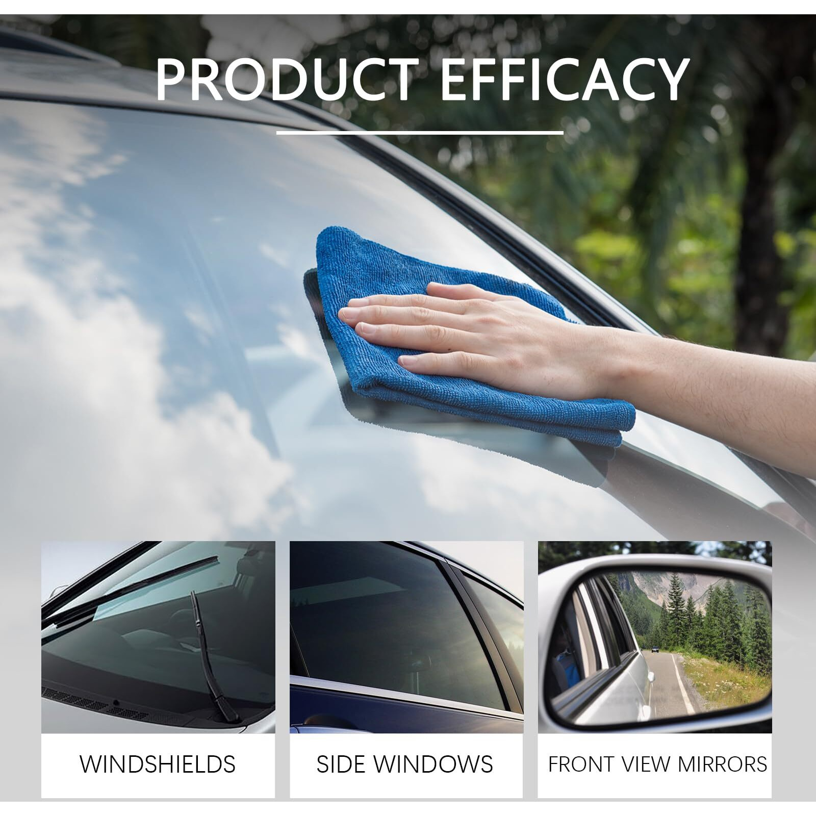 Capediem Automotive Oil Film Cleaning Brush New Glass Coating For Windshield Glass Oil Film Remover, Strong Front Windshield Remover For Windshields Improves Clarity And Visibility