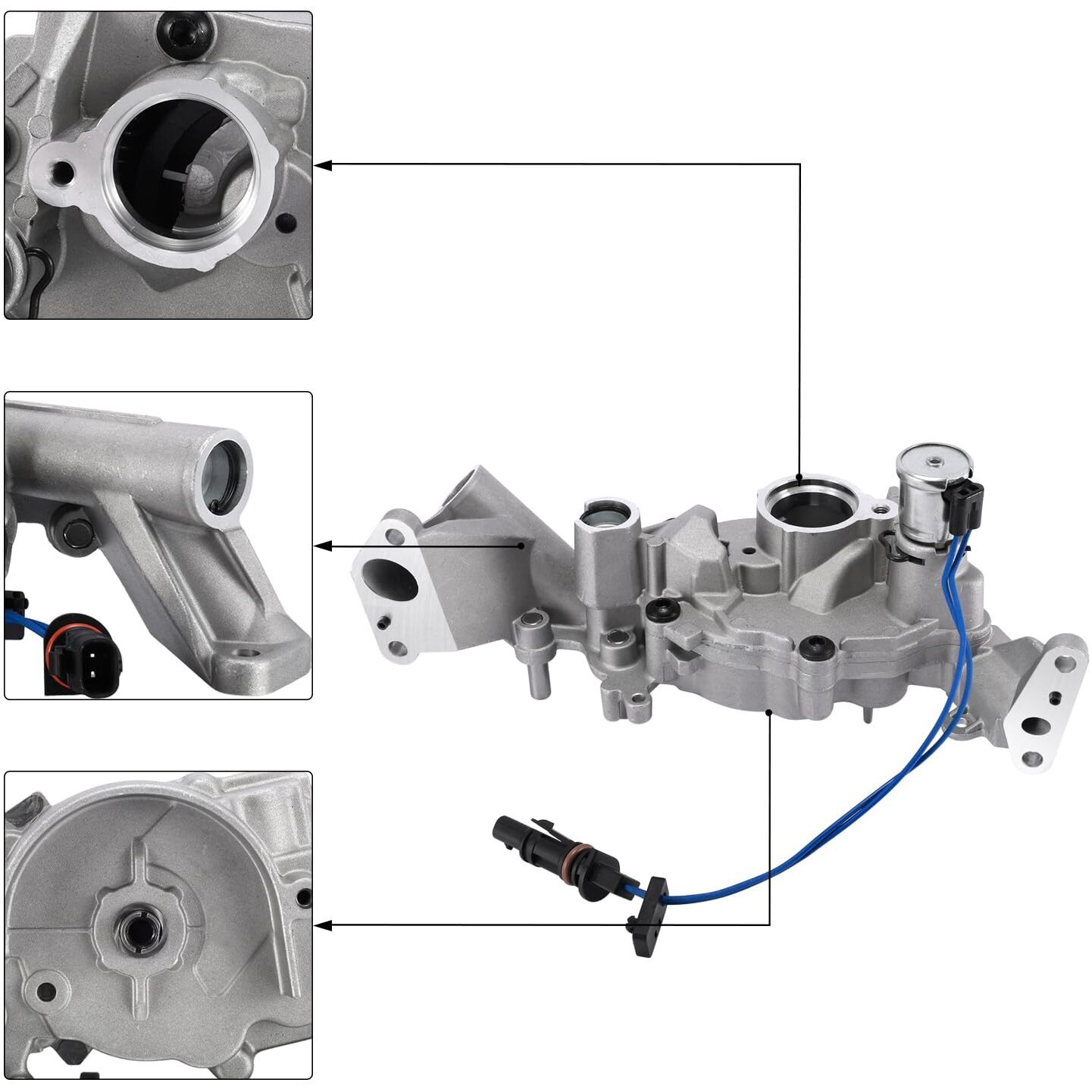 Aulink 68252670Aa Oil Pump With 926-235 Solenoid Valve For Chrysler 200 300 Town Country,Dodge Avenger Challenger Charger Durango Caravan Journey,Jeep Cherokee Wrangler,Ram 1500 3.2L 3.6L 2011-2020