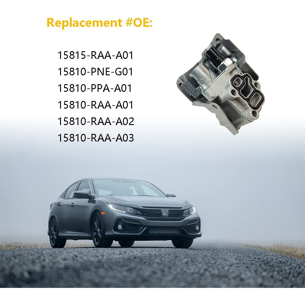 Vtec Solenoid Spool Valve W/Oil Pressure Switch & Gasket | Compatible With Honda Accord, Cr-V, Element, Civic Si, Acura Rsx, Tsx, Rdx | Oe  15815-Raa-A01, 15810-Pne-G01, 15810-Ppa-A01, 15810-Raa-A01