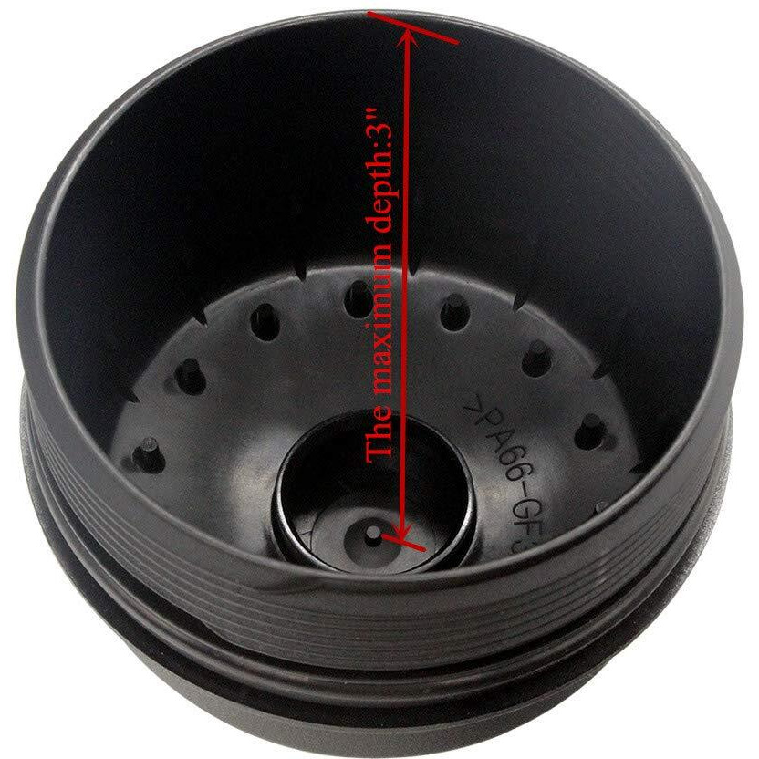 Ifjf Ec781 Oil Filter Cap Replacement For Fl2016 2003-2007 6.0L 2008-2010 6.4L Powerstroke F250 F350 F450 F550 Super Duty 2003-2005 Excursion 1840754C91 3C3Z-6766-Ca(Cap)