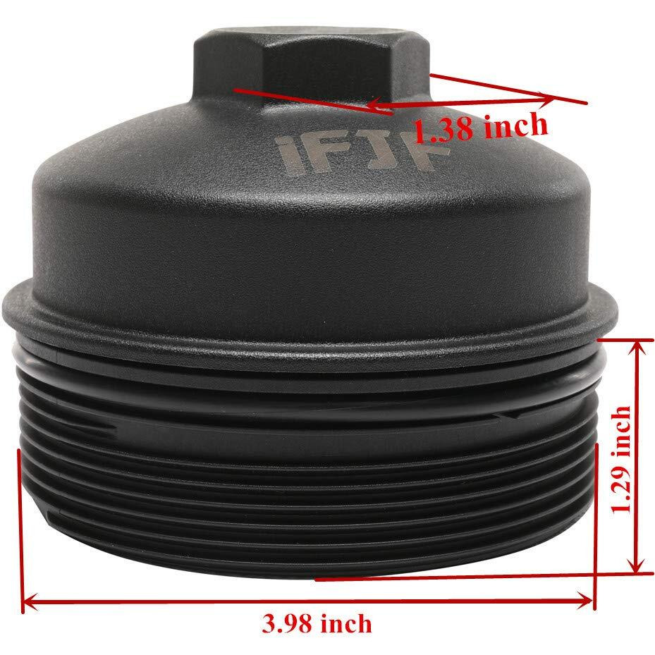 Ifjf Ec781 Oil Filter Cap Replacement For Fl2016 2003-2007 6.0L 2008-2010 6.4L Powerstroke F250 F350 F450 F550 Super Duty 2003-2005 Excursion 1840754C91 3C3Z-6766-Ca(Cap)