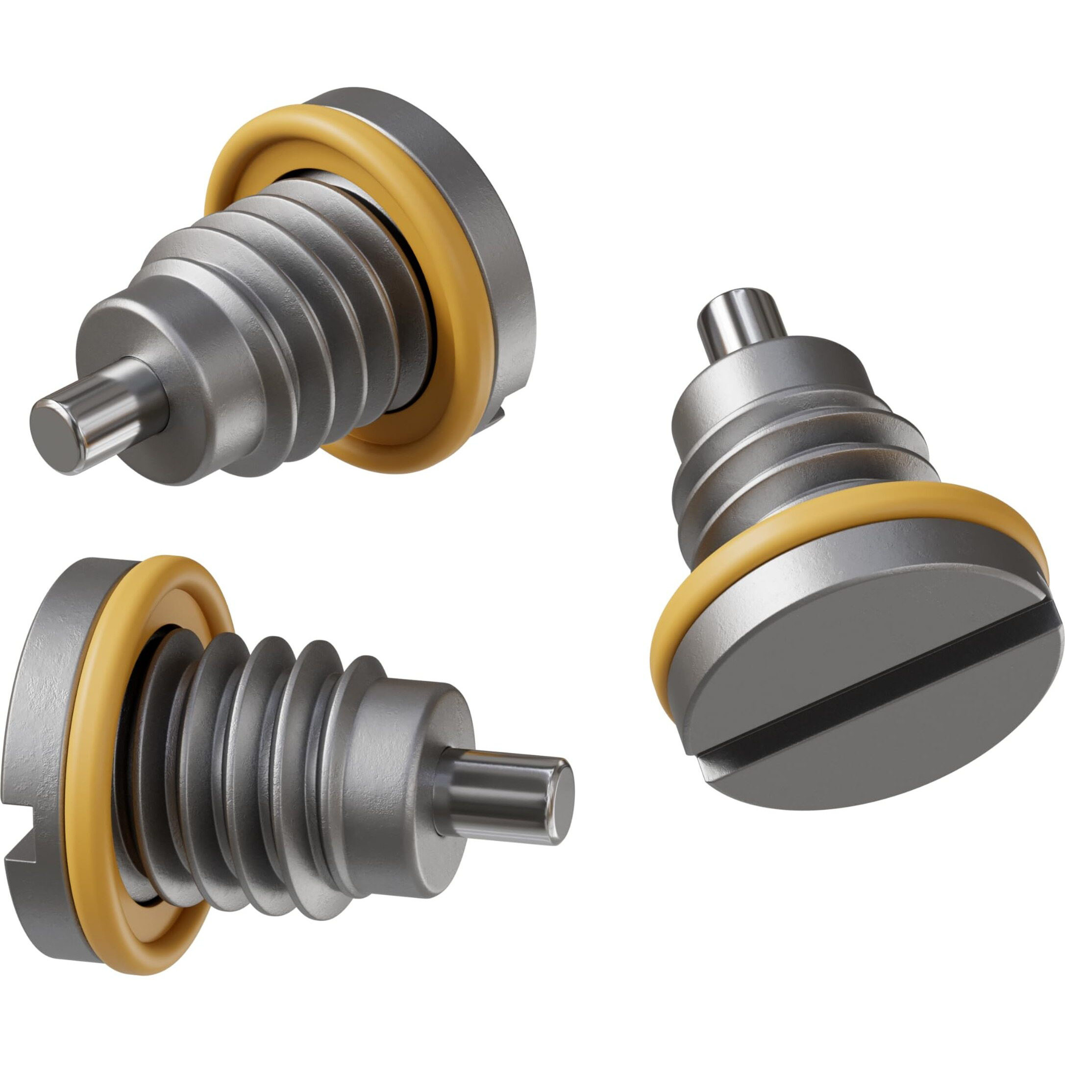 3Pcs Neodymium Magnet Oil Drain Plug M9 With Stainless Steel Rubber Coated Washer Gasket - 9Mm Replacement For Mercury Mercruiser - Oem 22-8M0058389 8M0058389 Fits For I Tr Trs Alpha Gen1 By Automajor