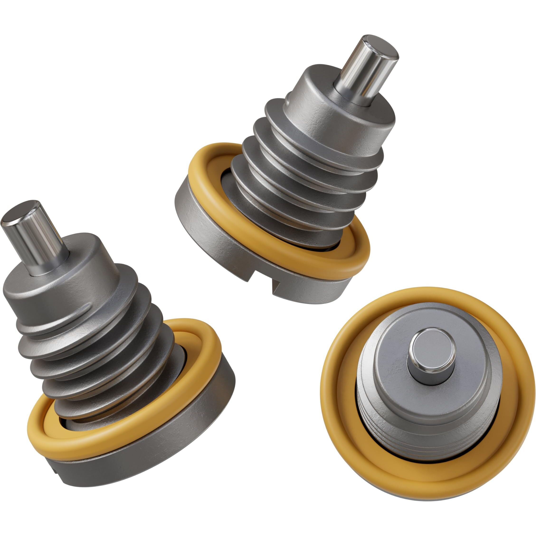 3Pcs Neodymium Magnet Oil Drain Plug M9 With Stainless Steel Rubber Coated Washer Gasket - 9Mm Replacement For Mercury Mercruiser - Oem 22-8M0058389 8M0058389 Fits For I Tr Trs Alpha Gen1 By Automajor