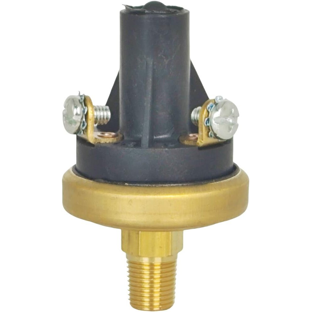 Xyzil Adjustable Oil Pressure Switch Sensor 765754 76575-4 4D-4785 1/8-27Npt 4 Psi-7 Psi Normally Open Compatible With Hobbs Honeywell M4006-4 Compatible With Caterpillar Cat 2Y-4439 (Brass Housing)