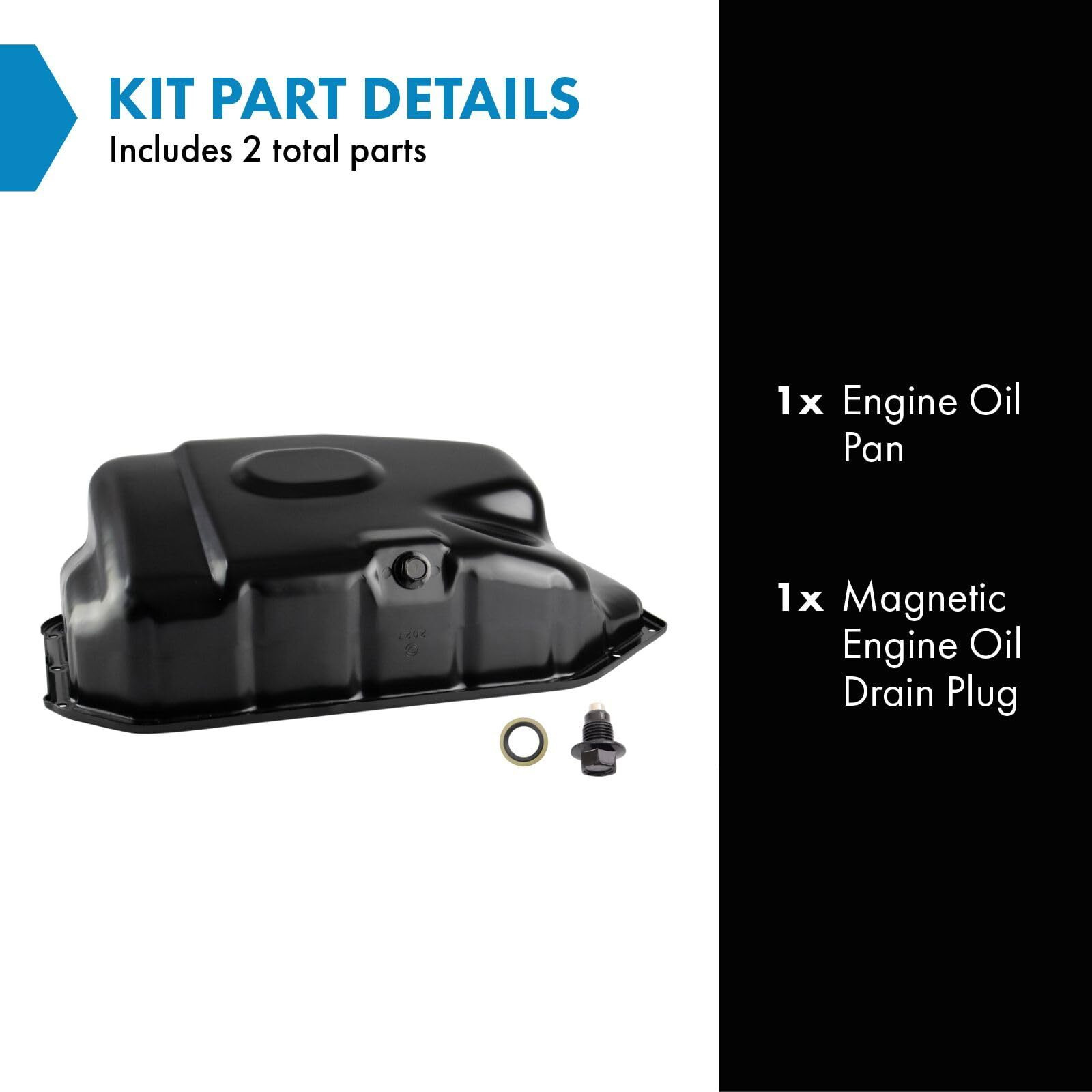 Trq Engine Oil Pan Compatible With 2002-2006 Acura Rsx 2003-2007 Honda Accord 2002-2005 Civic Cr-V 2003-2011 Element