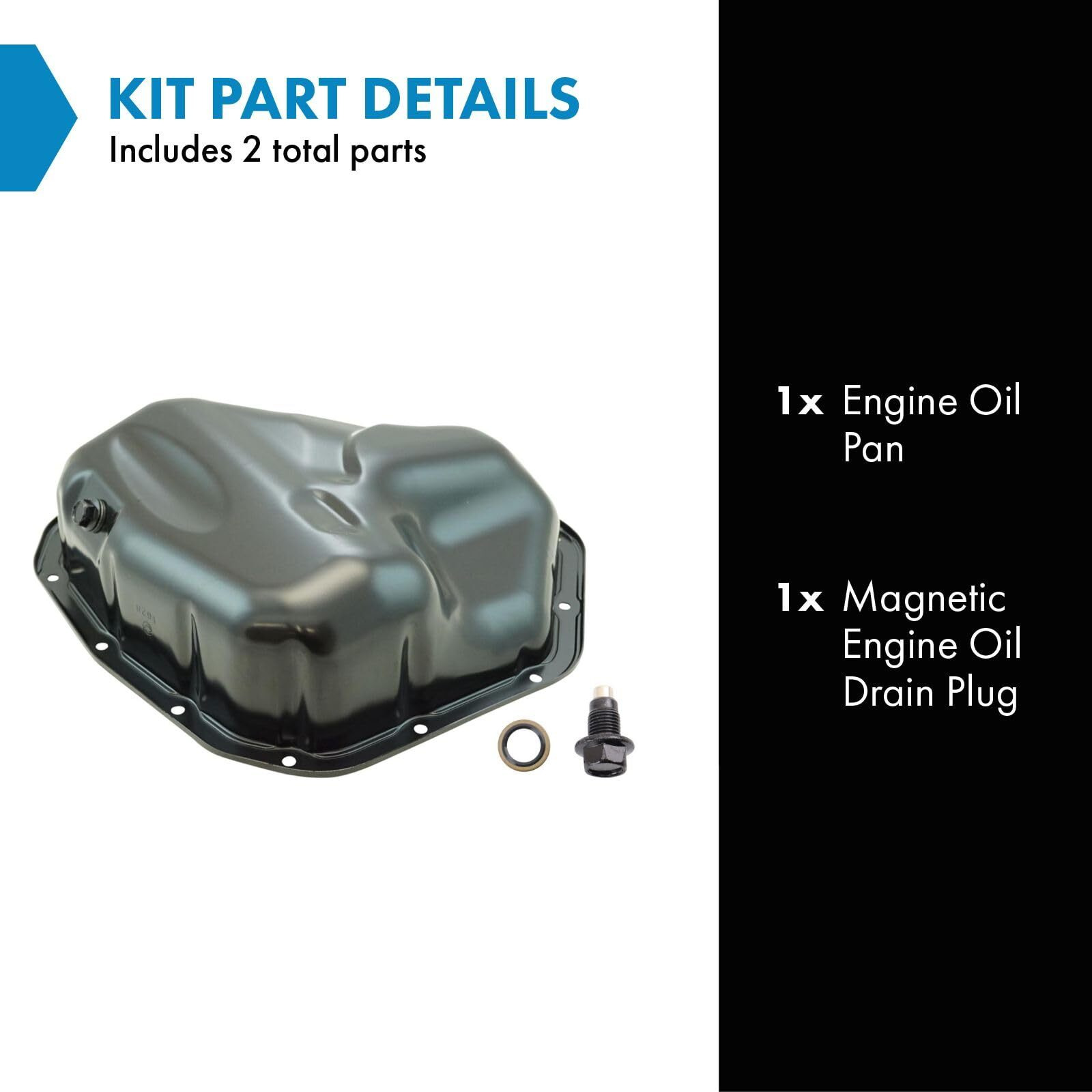 Trq Engine Oil Pan Compatible With 2013-2017 Lexus Es300H 2015-2017 Nx300H Toyota Avalon 2010-2017 Camry 2009-2017 Highlander 2011-2012 Sienna 2009-2015 Venza