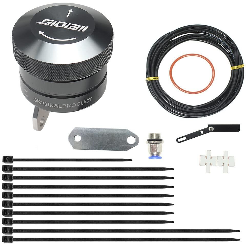 Gidibii Universal Motorcycle Chain Oiler Lubricator Oiler Auto Hand Control Motorbike Oil Cup Part (Gray)