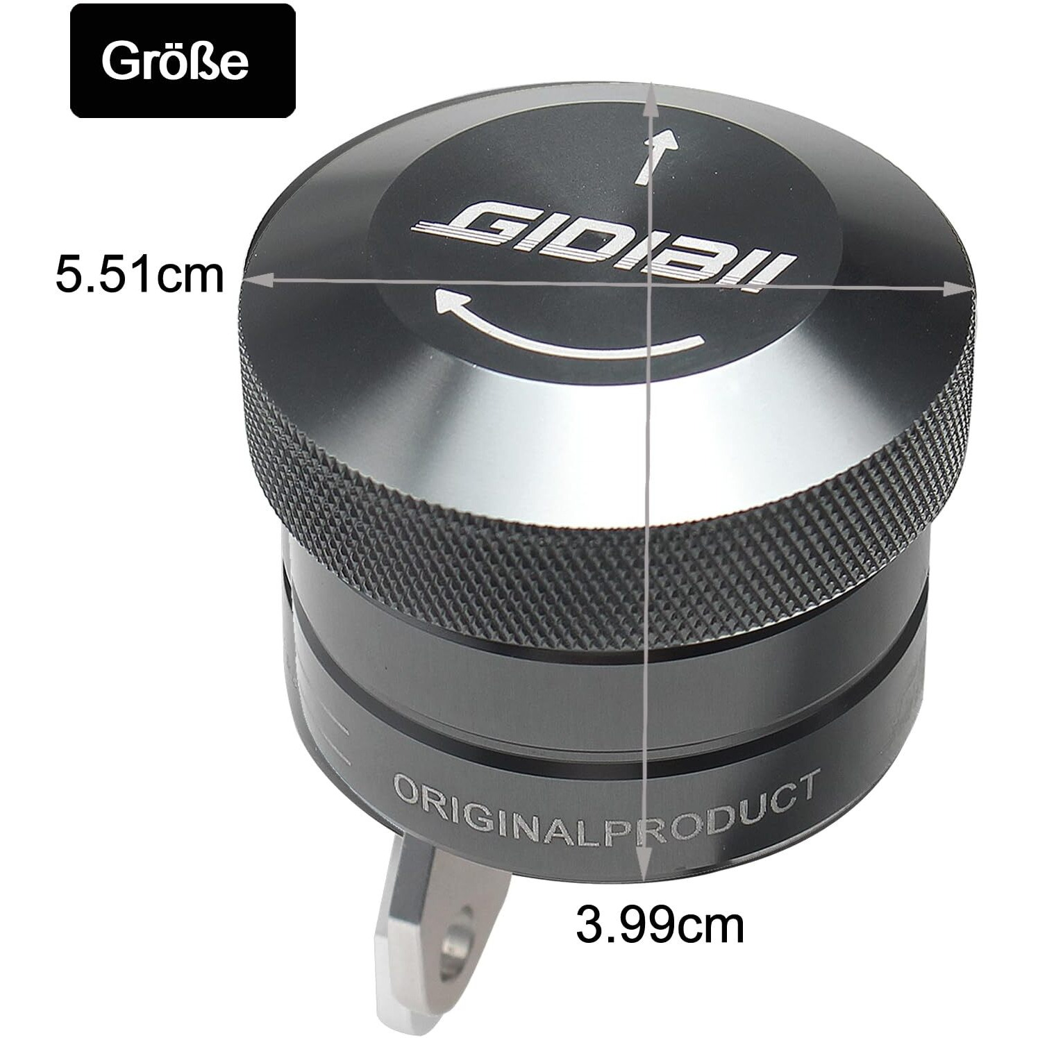 Gidibii Universal Motorcycle Chain Oiler Lubricator Oiler Auto Hand Control Motorbike Oil Cup Part (Gray)