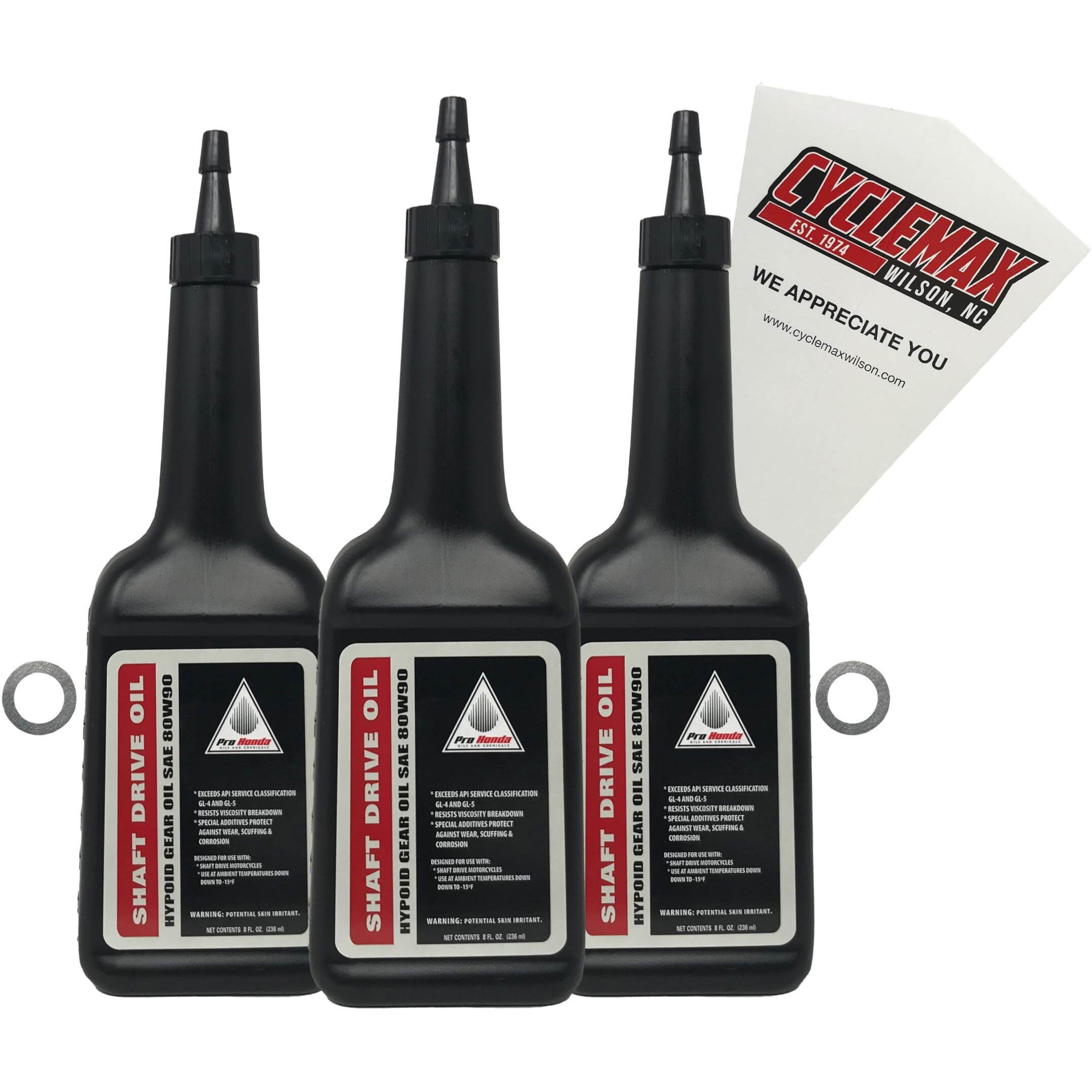 Cyclemax Drivetrain Differentials Oil Change Kit Compatible With 2019-2021 Honda Talon 1000R Pro Honda Oil & Washers