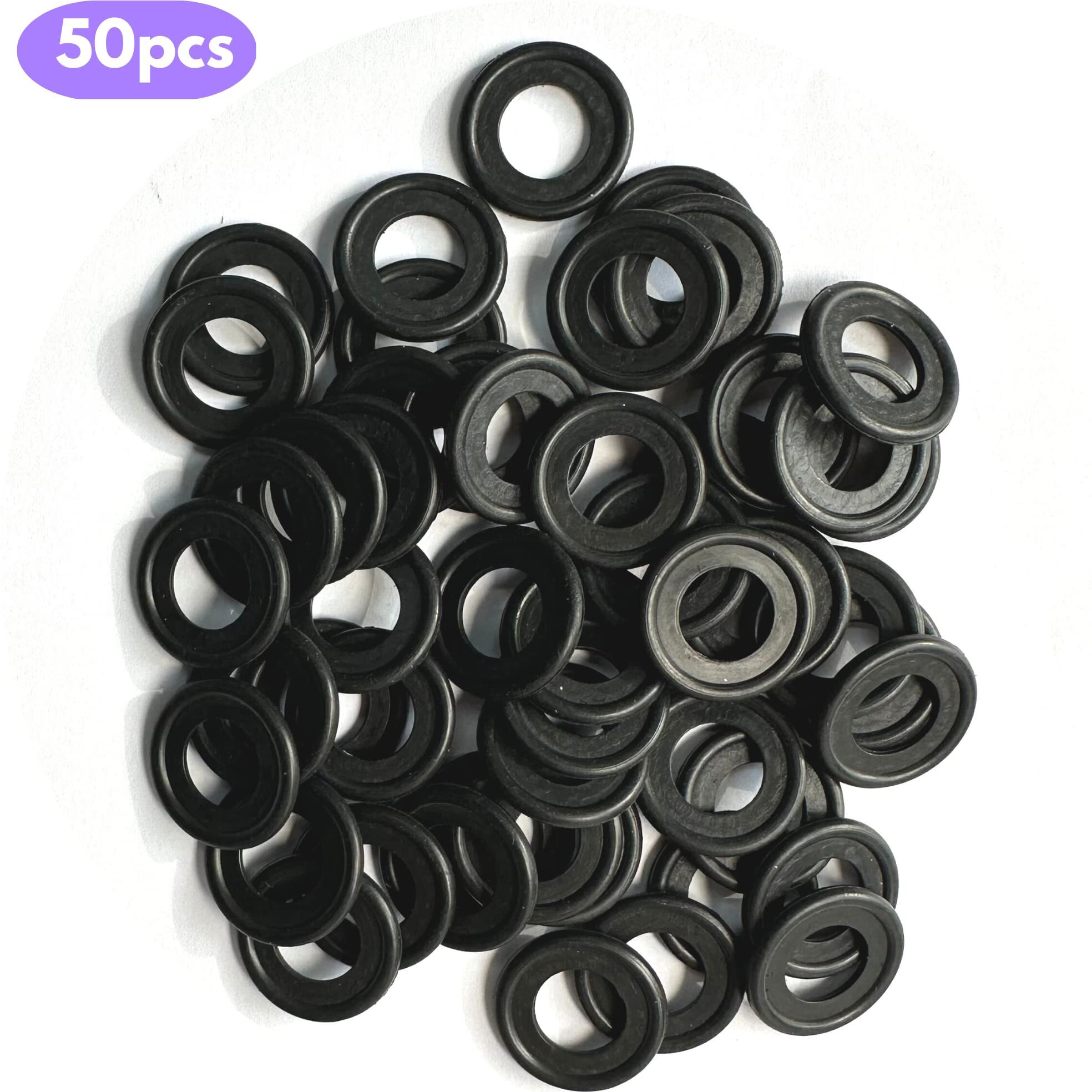 50Pcs Rubber Oil Drain Plug Gasket Replacement For Gmc Buick Cadillac Chevrolet Oil Crush Washer 12616850 (M12-Gmc)