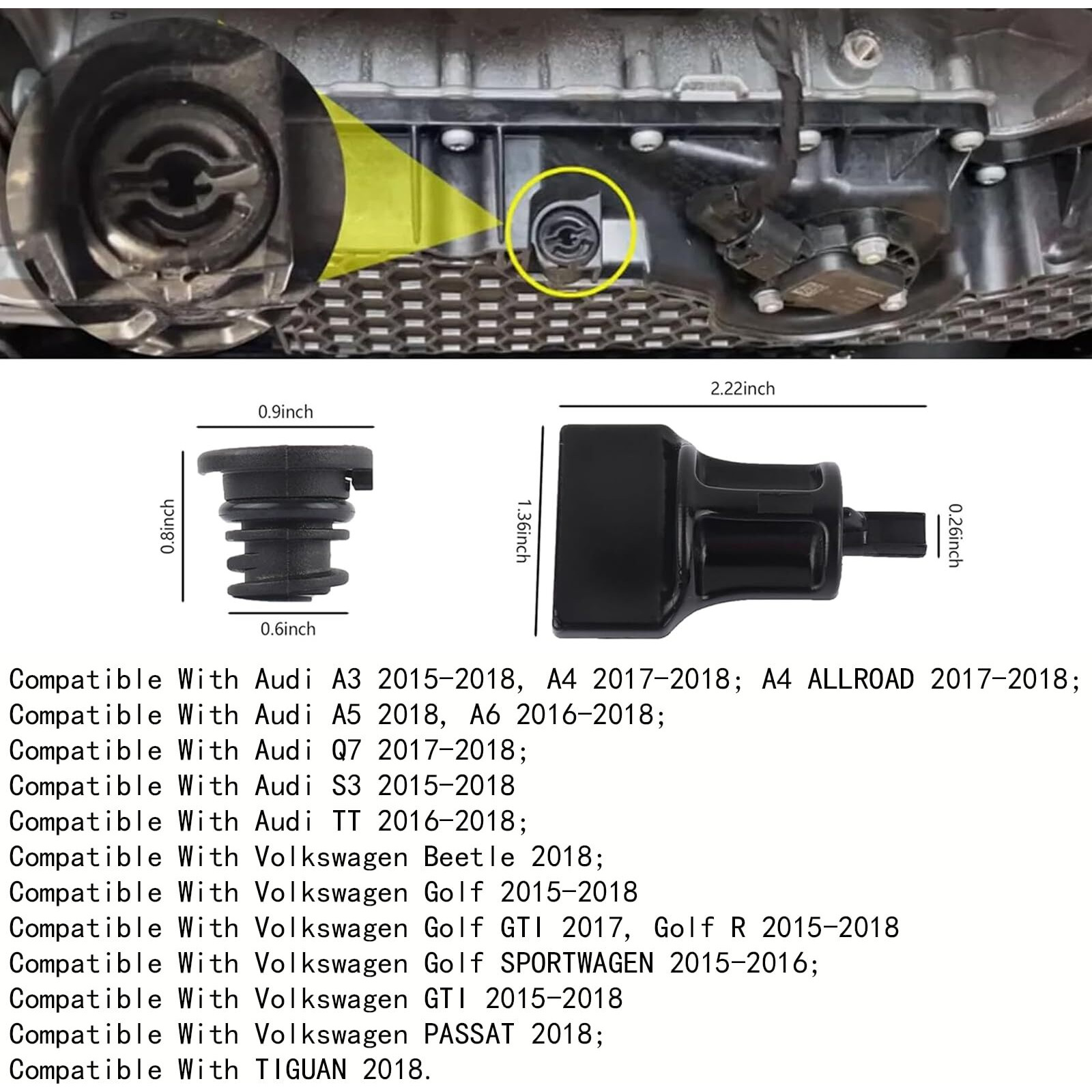10 Pack Oil Drain Plug (06L103801) With Oil Drain Plug Removal Tool,No Leak Replacement For Vw Audi 1.8L 2.0L Tsi,Compatible With Golf Gti Passat Tiguan, A3 A4 A5 Q5 Q7