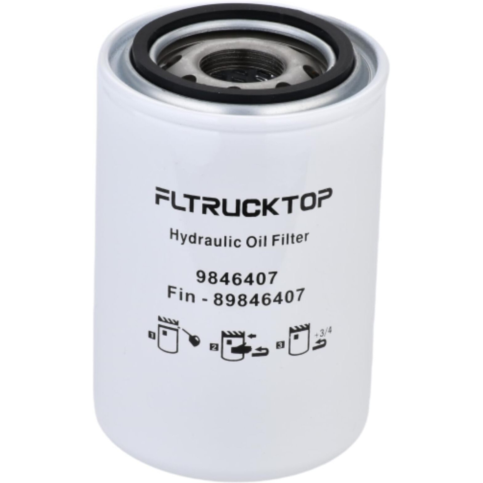 Fltrucktop 9846407 Hydraulic Oil Filter Fits For New Holland 3 Cyl Tractor 1715 1520 1320 And Ford 1320 1120 1715 1215 1510 1520 1620 1220 1710 Replace Bt8391 Sba340500610 Sba340500380