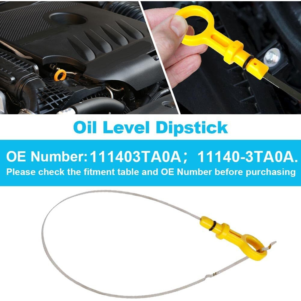 Cotonlake Engine Oil Dipstick Suitable For Nissan Rogue 2014-2020, For Nissan Altima 2013-2018, No.111403Ta0A,11140-3Ta0A Oil Level Indicator Assembly For Qr25De Engine