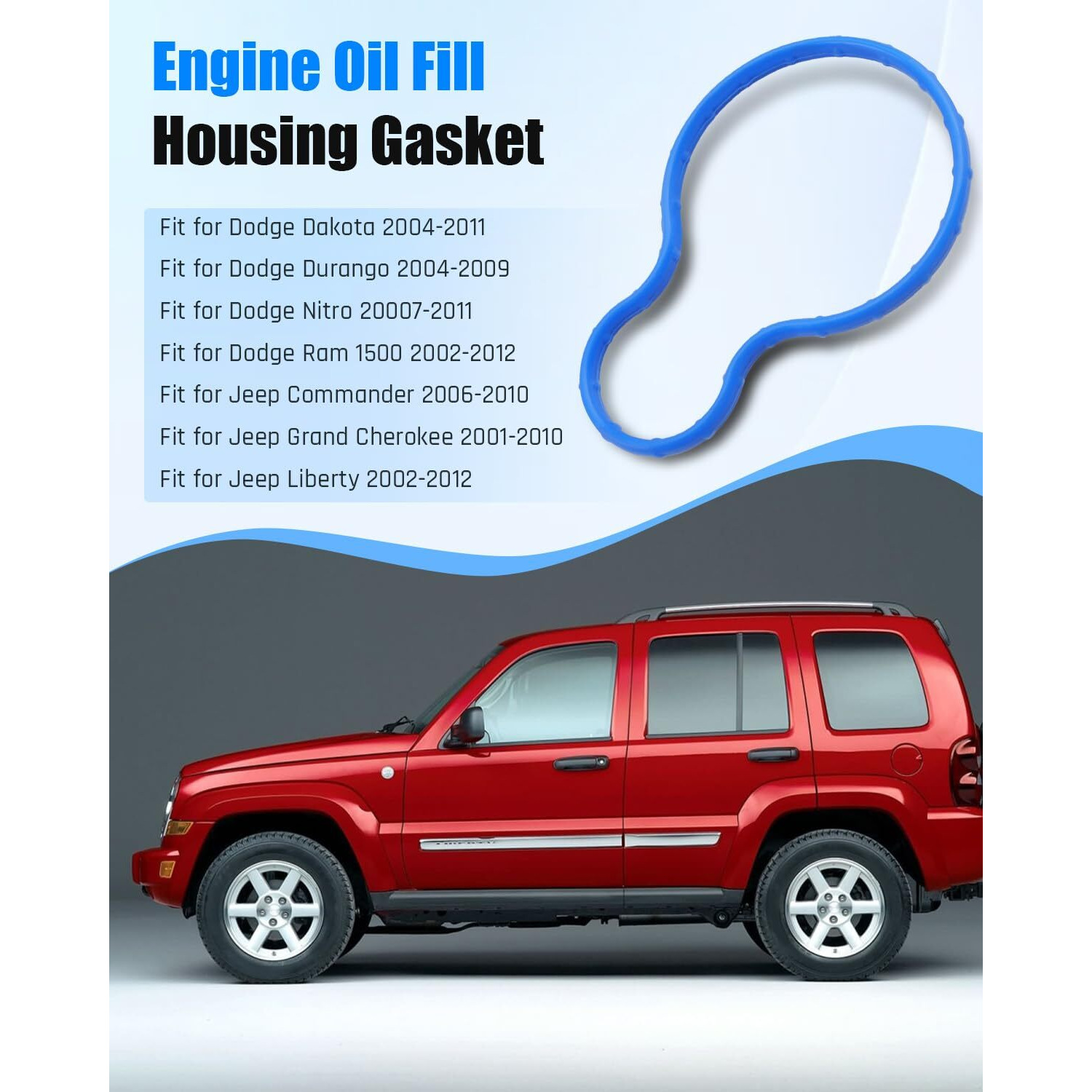 53020889Ac Engine Oil Fill Housing Gasket Fit For Dodge Dakota Durango Nitro Ram Fit For Jeep Commander Grand Cherokee Liberty