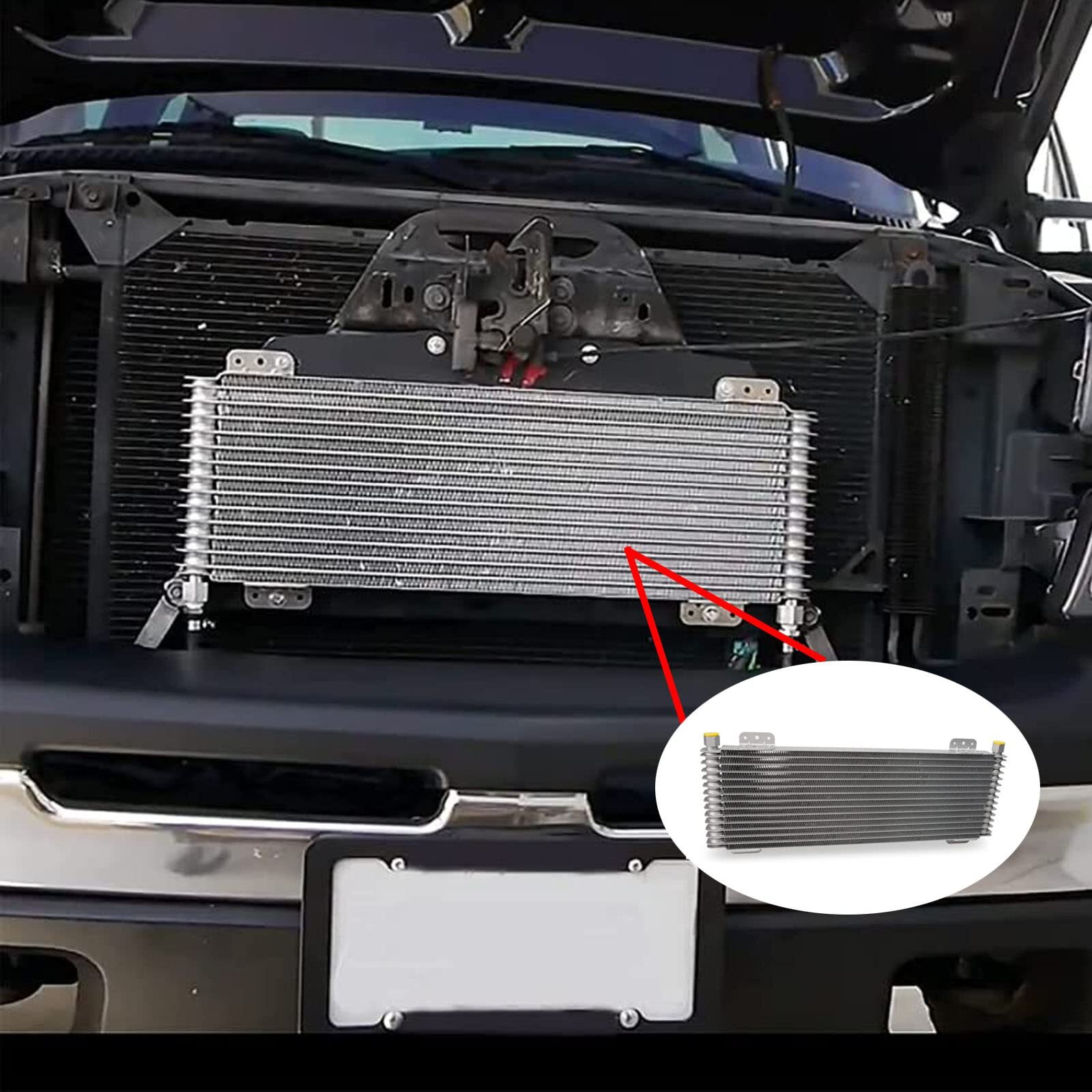 Pacewalker Transmission Oil Cooler 40,000 Gvw Low Pressure Drop Lpd47391 47391 With Mounting Hardware