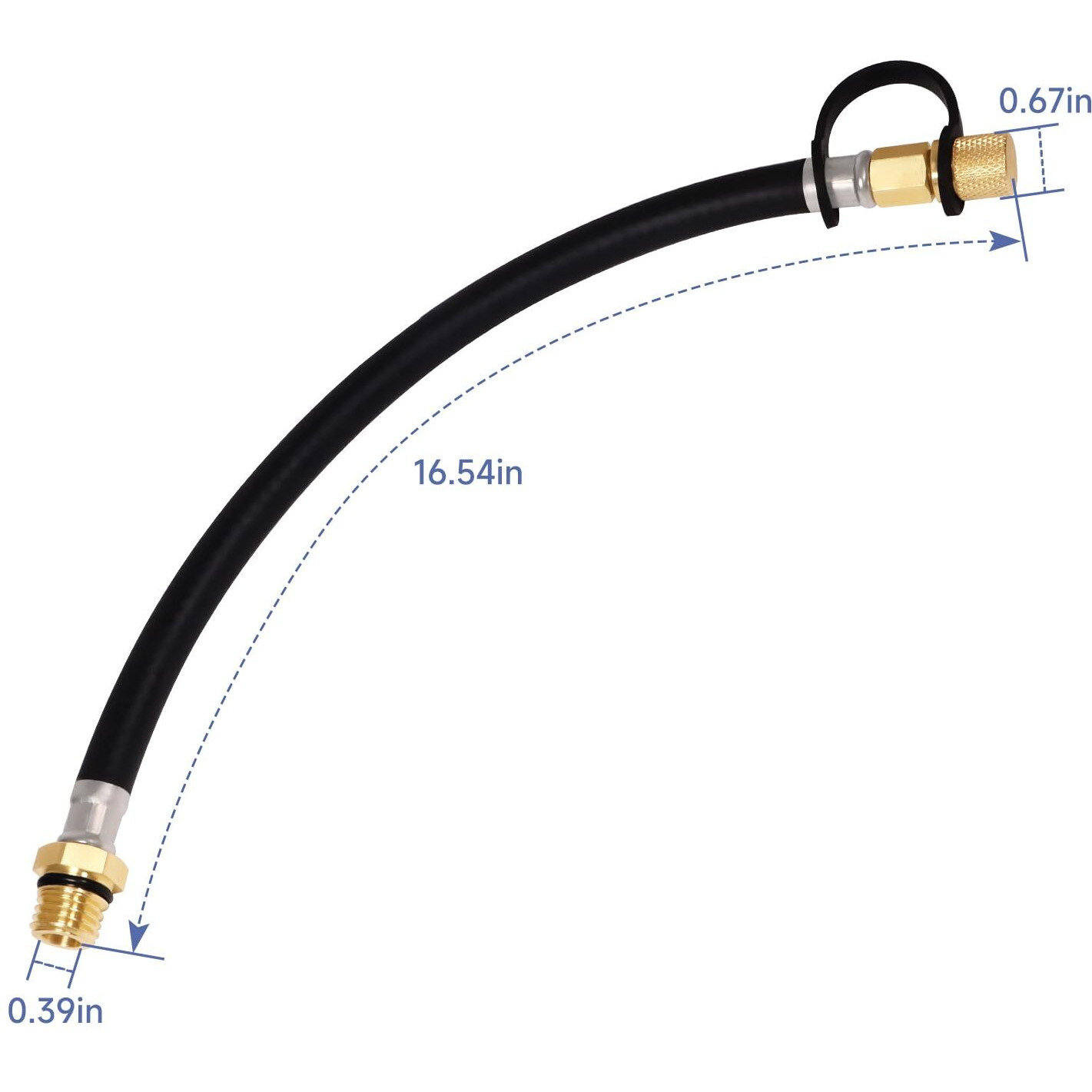 Flex Oil Drain Hose Replace 510440902 For Kawasaki Fr600V Fr651V Fr691V Fr730V Fx730V Fj180V Fs730V Fs541 Fh721V Fh601V Fh641V Fh661V Fh680V For Kubota Z412 Z122R For Toro Mx5060 Fx730V (Pack Of 1)