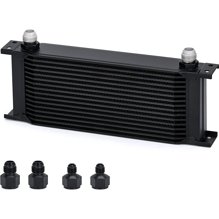 Pqy 16 Row An10-10An Stacked Plate Oil Cooler 6An 8An Adapter Universal Engine Transmission Aluminium Alloy