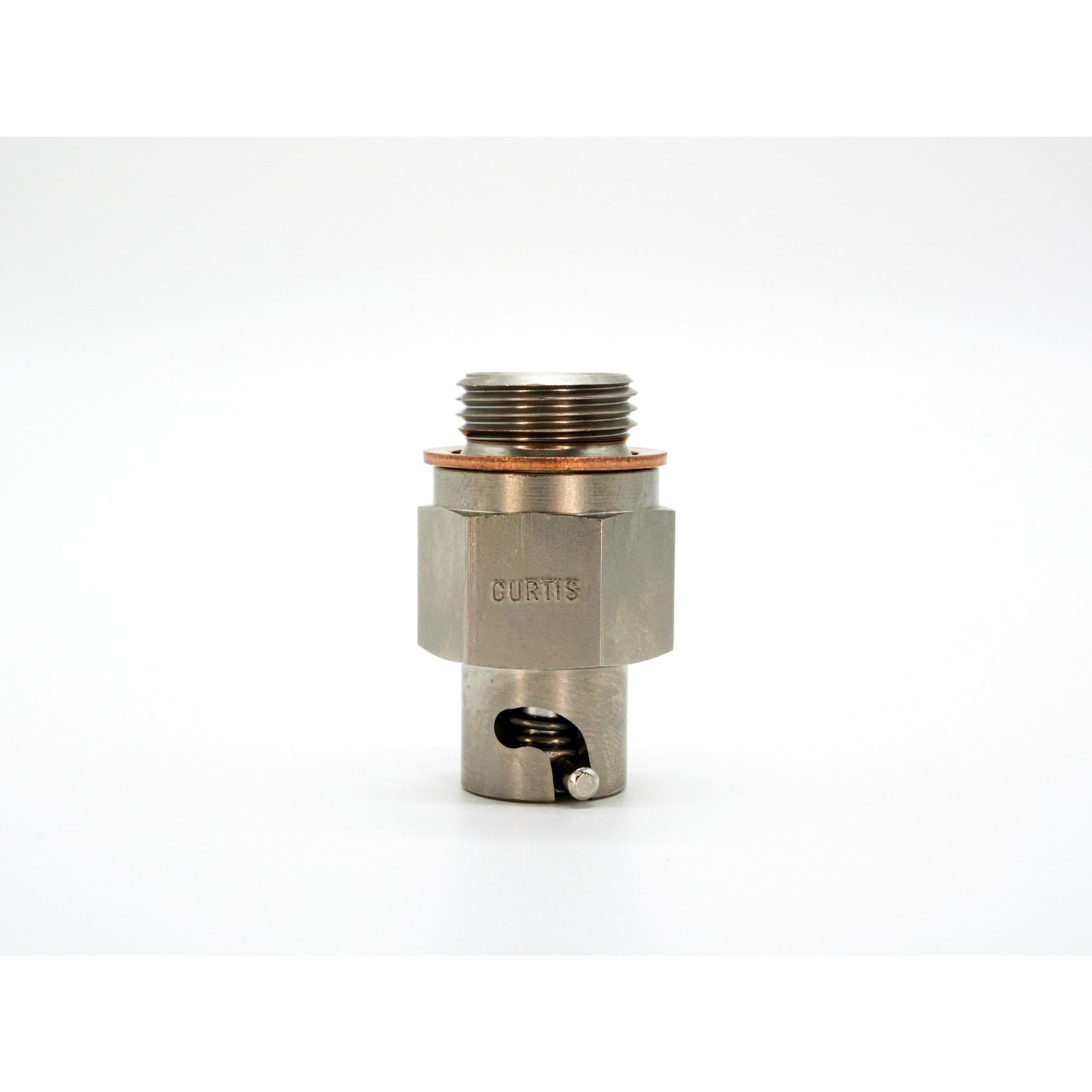 Curtis Valves M18-1.5 Thread Oil Drain Valve Fits 2022-2024 Can-Am Maverick X3, Silver
