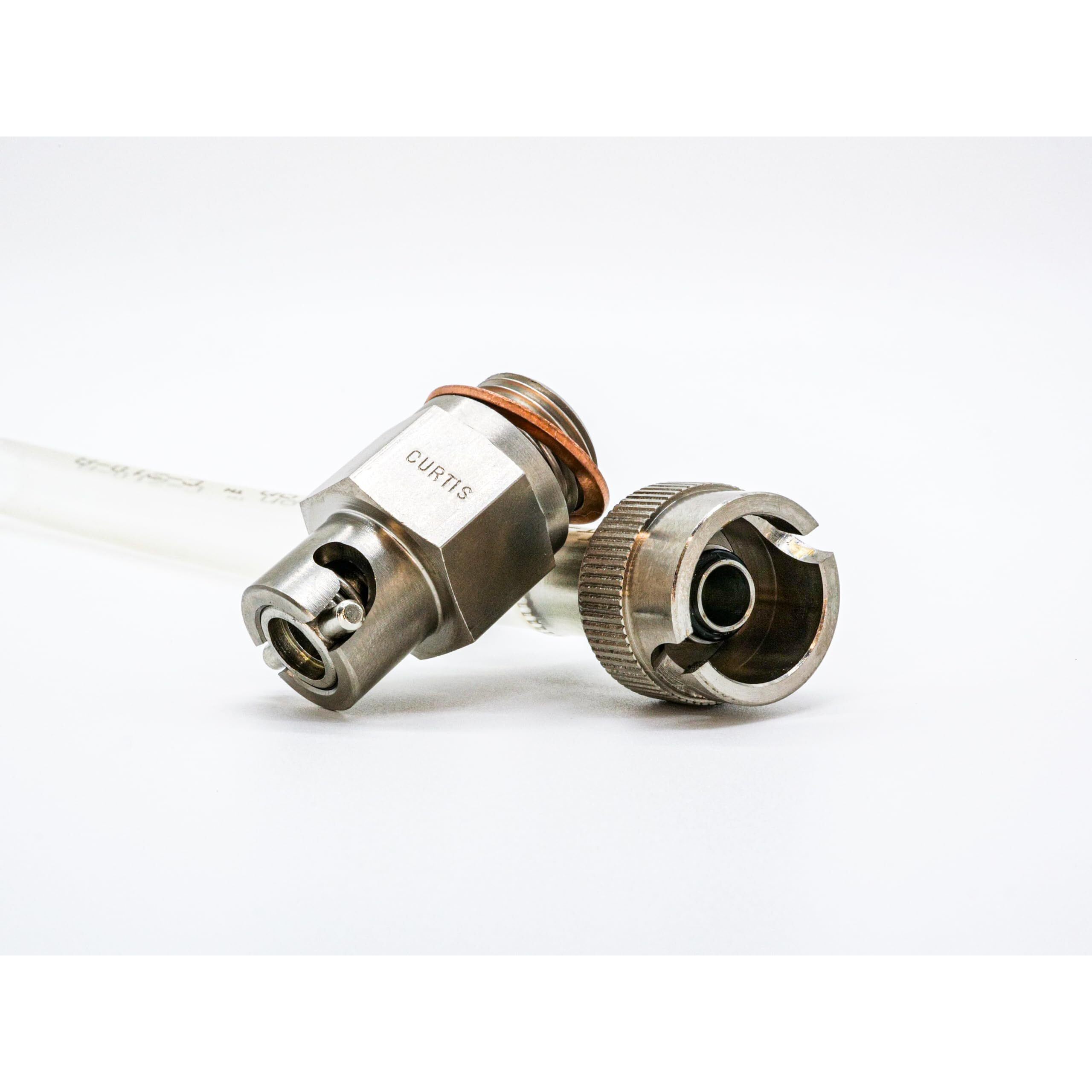 Curtis Valves M18-1.5 Thread Oil Drain Valve Fits 2022-2024 Can-Am Maverick X3, Silver